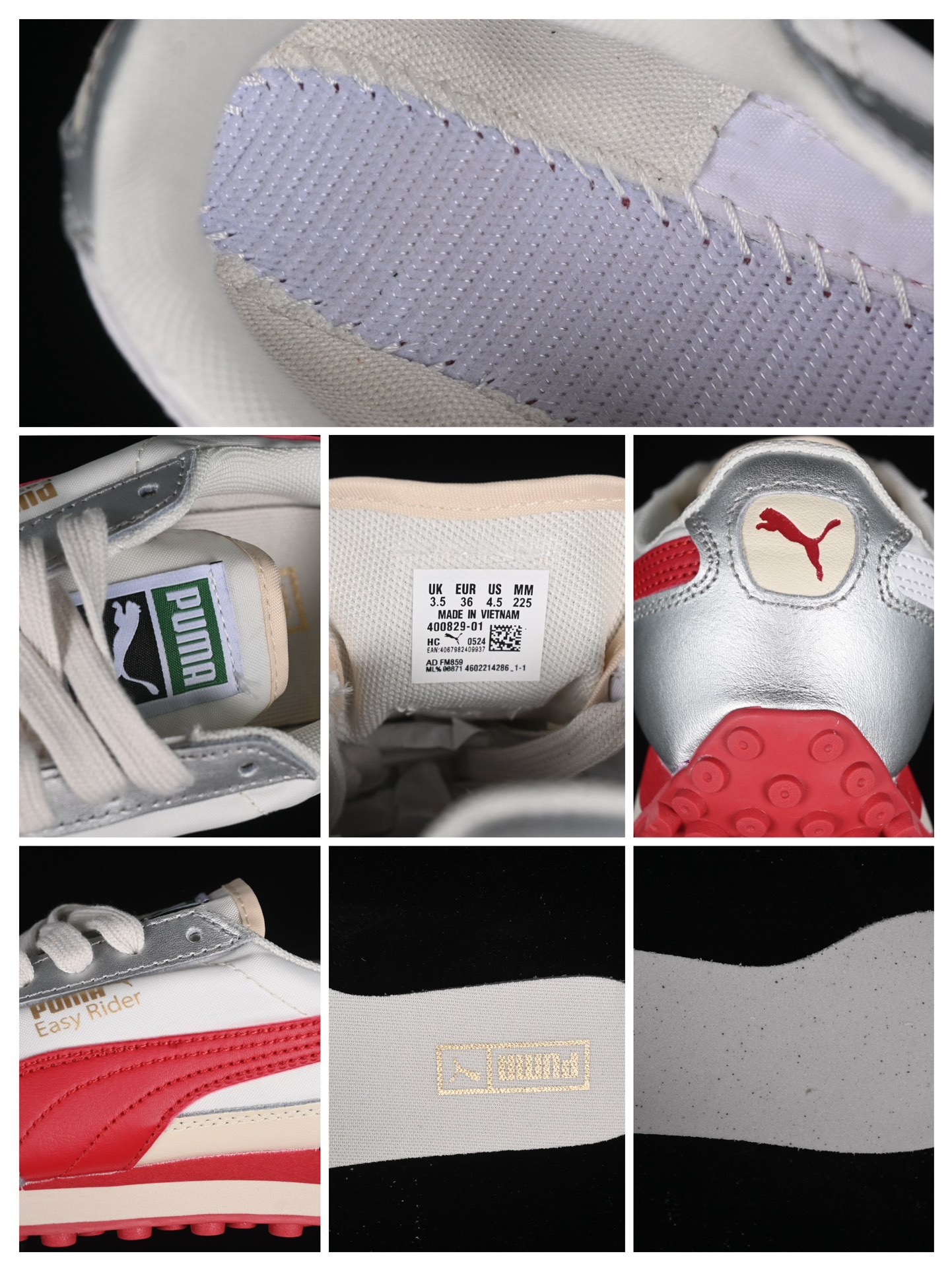 💰190纯原
Puma Easy Rider Vintage 彪马舒适简约耐磨透气低帮休闲板鞋 400829-01
尺码：36 37 37.5 38 38.5 39 40 40.5 41 42 42.5 43 44 44.5 45 N.C3
