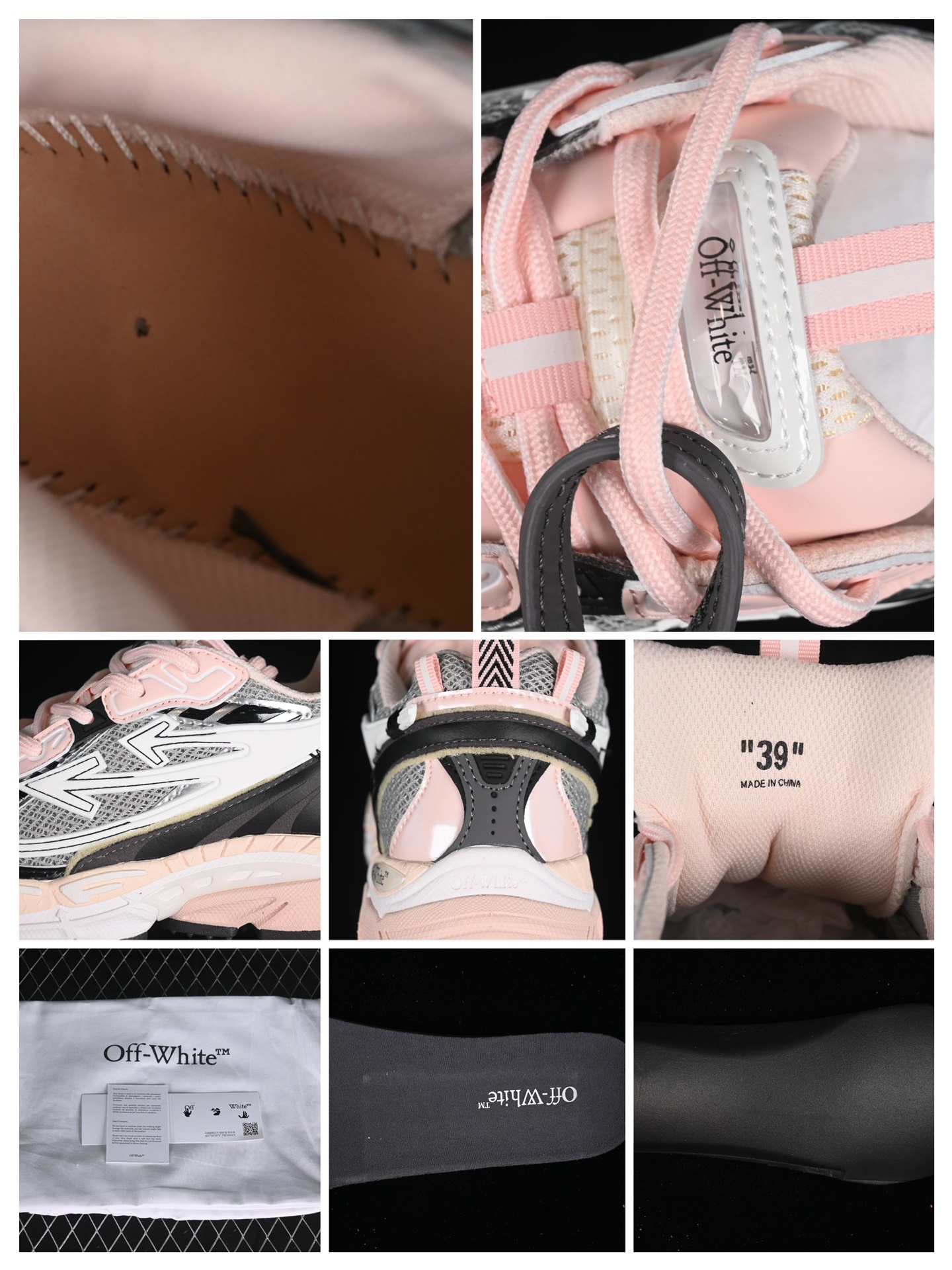 💰400纯原
Off-White Be Right 白粉色低帮生活休闲鞋
#鞋款的外观设计走在时尚前沿，其独特的风格款式构成了品牌身份重要的一部分。
尺码：36 37 38 39 40 41 X.E5