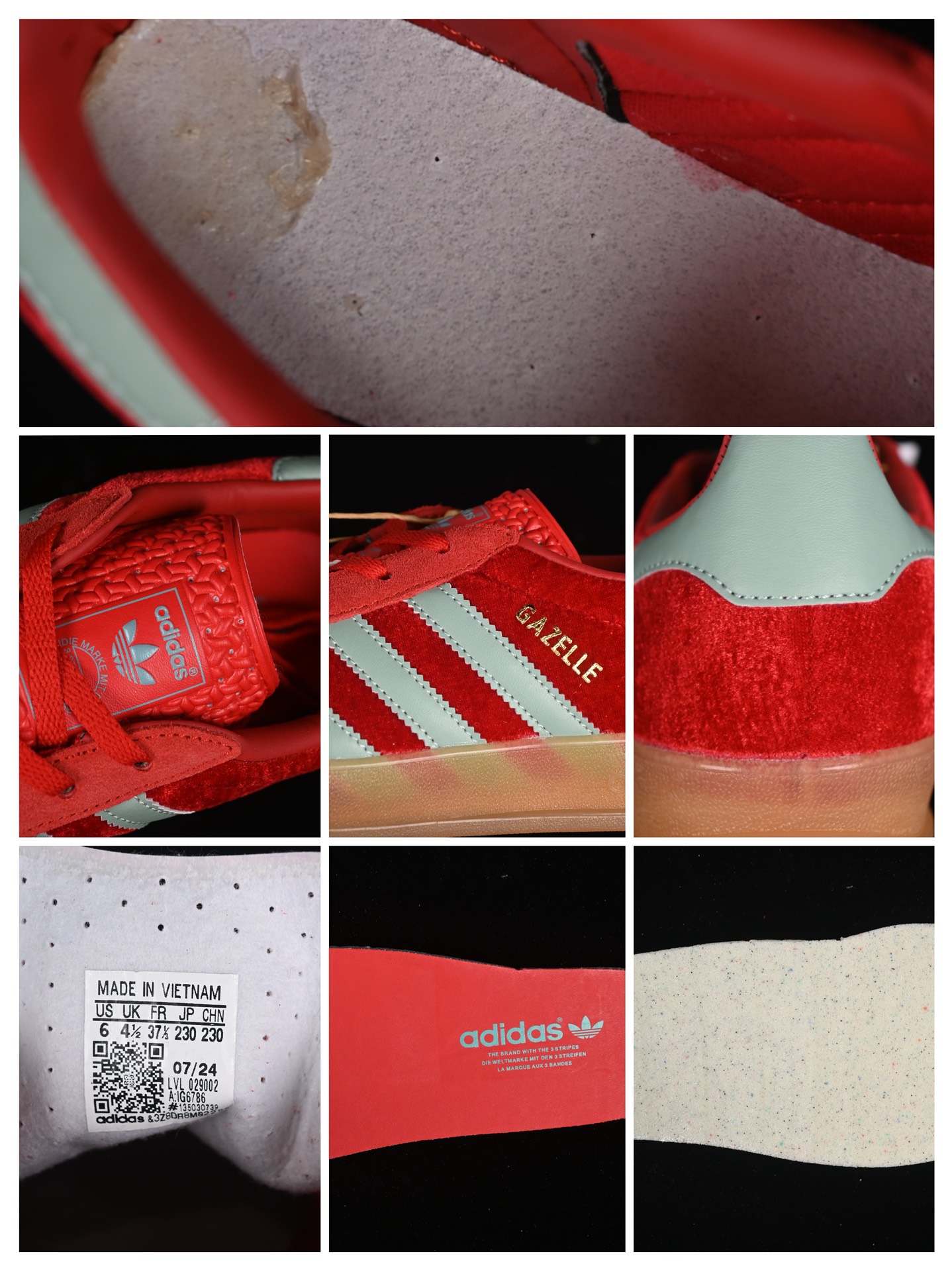  C版纯原 Ad Originals Gazelle Indoor IG6786 三叶草厚底休闲防滑耐磨