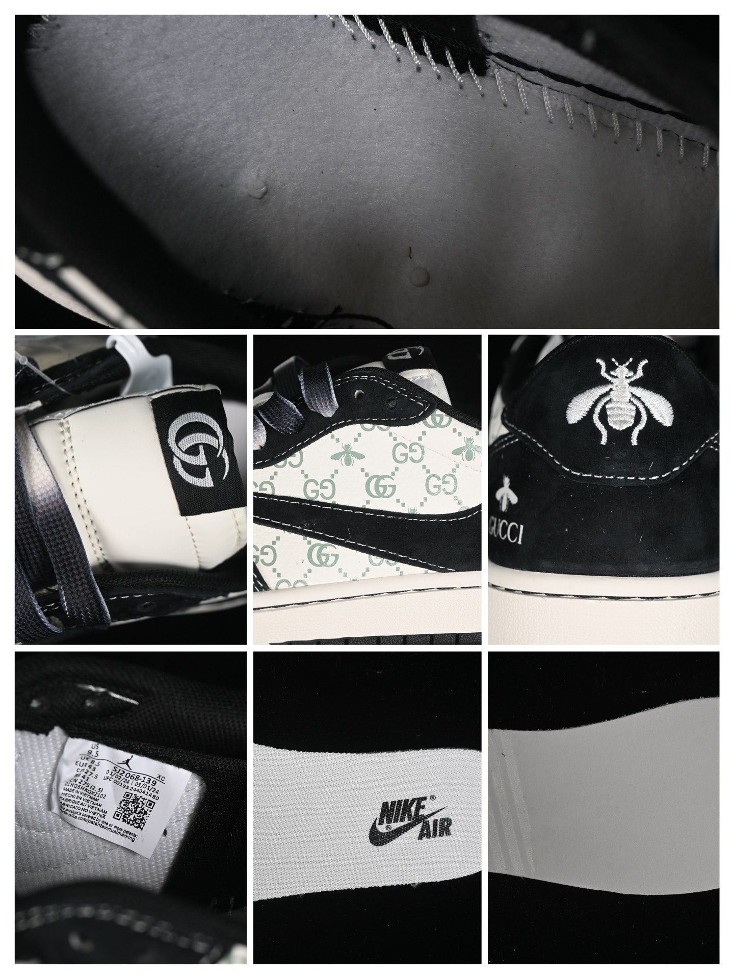 💰280公司级💰380纯原
Travis Scott x Fragment Design x Air Jordan 1 Low OG SP AJ1 乔1 古驰联名-黑蜻蜓 低帮文化休闲板鞋 SJ2068-139
#多方联名合作融合了Travis Scott 独特的音乐风格,藤原浩个性的设计风格以及Jordan品牌的经典元素 使其成为一双具有独特身份和价值的鞋子 清新而立体的外观加上联名标识更突出了其独特身份 这种配色方案显示出活力和时尚感 在视觉上引人注目 鞋身的质感和细腻的细节处理使其显得高端而格调十足 这款“倒钩”联名是设计与创意完美结合 融合多方的个性风格是一款备受瞩目的潮流鞋款
尺码:36 36.5 37.5 38 38.5 39 40 40.5 41 42 42.5 43 44 44.5 45 9.E5