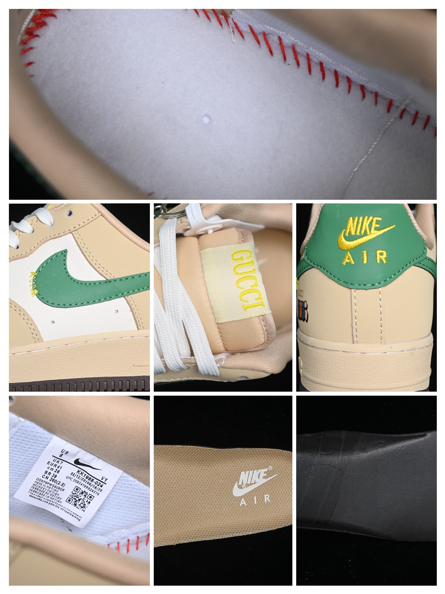 💰300纯原
Nk Air Force 1'07 Low 古驰联名-白棕绿 空军一号低帮休闲板鞋 KK1988-024
#原楦头原纸板 原装鞋盒 定制五金配件 内置全掌气垫 原厂鞋底
尺码:36 36.5 37.5 38 38.5 39 40 40.5 41 42 42.5 43 44 44.5 45 9.D4