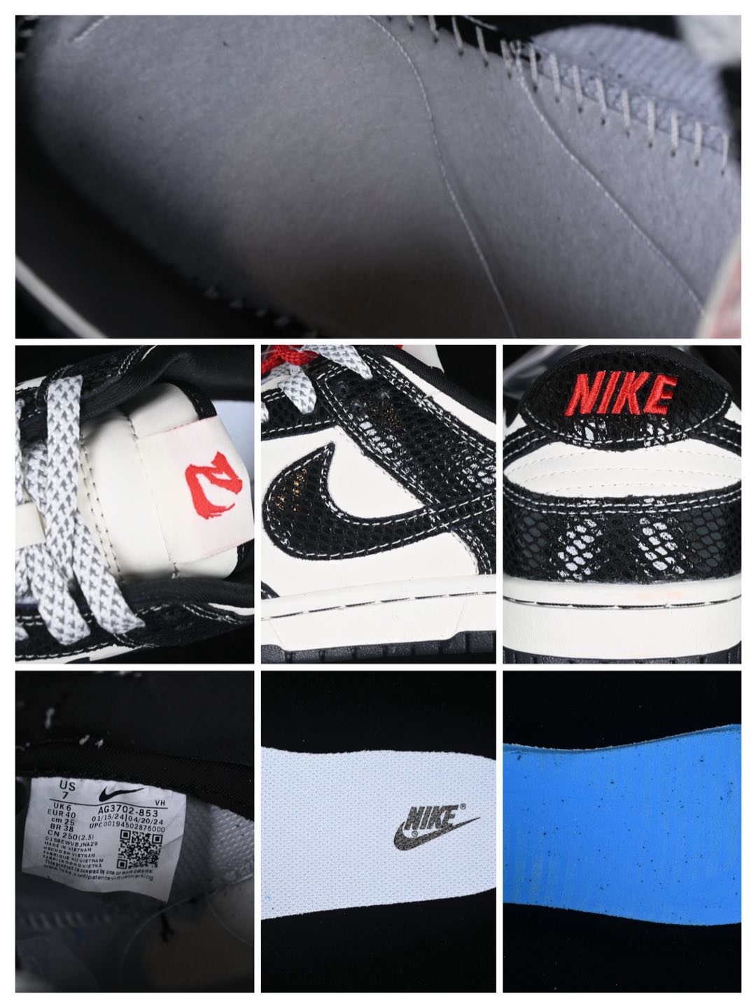 💰280公司级💰360纯原
Nk SB Dunk Low UN联名蛇年限定 双色黑蛇 周年高端定制 低帮休闲板鞋 AG3702-853
#定制鞋盒 大厂纯原品质出货 超高清洁度 皮料切割干净无任何毛边 细节完美
尺码:36 36.5 37.5 38 38.5 39 40 40.5 41 42 42.5 43 44 44.5 45 9.E5