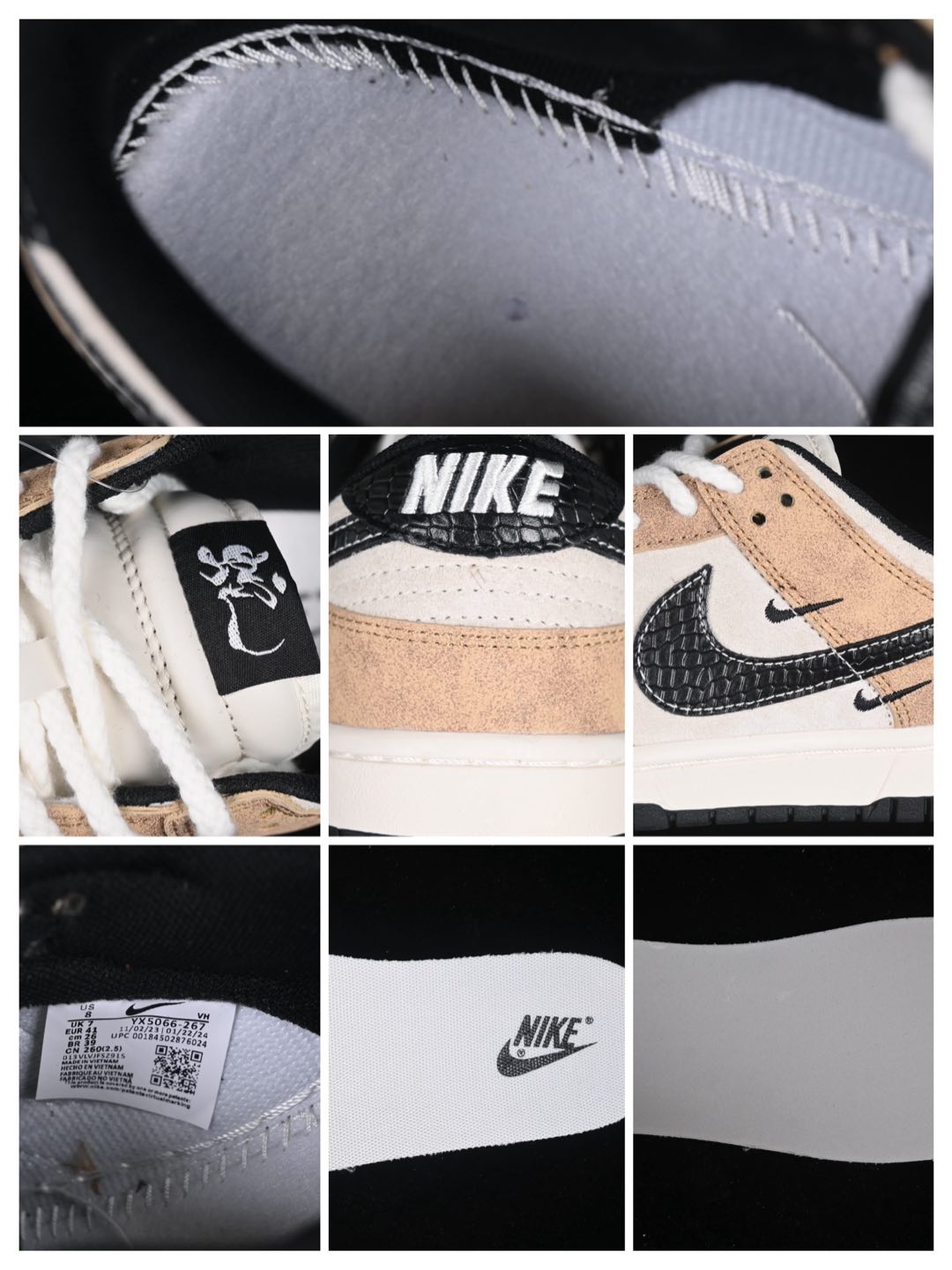 💰280公司级💰360纯原
Nk SB Dunk Low 蛇年系列 小麦黑勾 周年高端定制 低帮休闲板鞋 YX5066-267
#定制鞋盒 大厂纯原品质出货 超高清洁度 皮料切割干净无任何毛边 细节完美
尺码:36 36.5 37.5 38 38.5 39 40 40.5 41 42 42.5 43 44 44.5 45 9.E5
