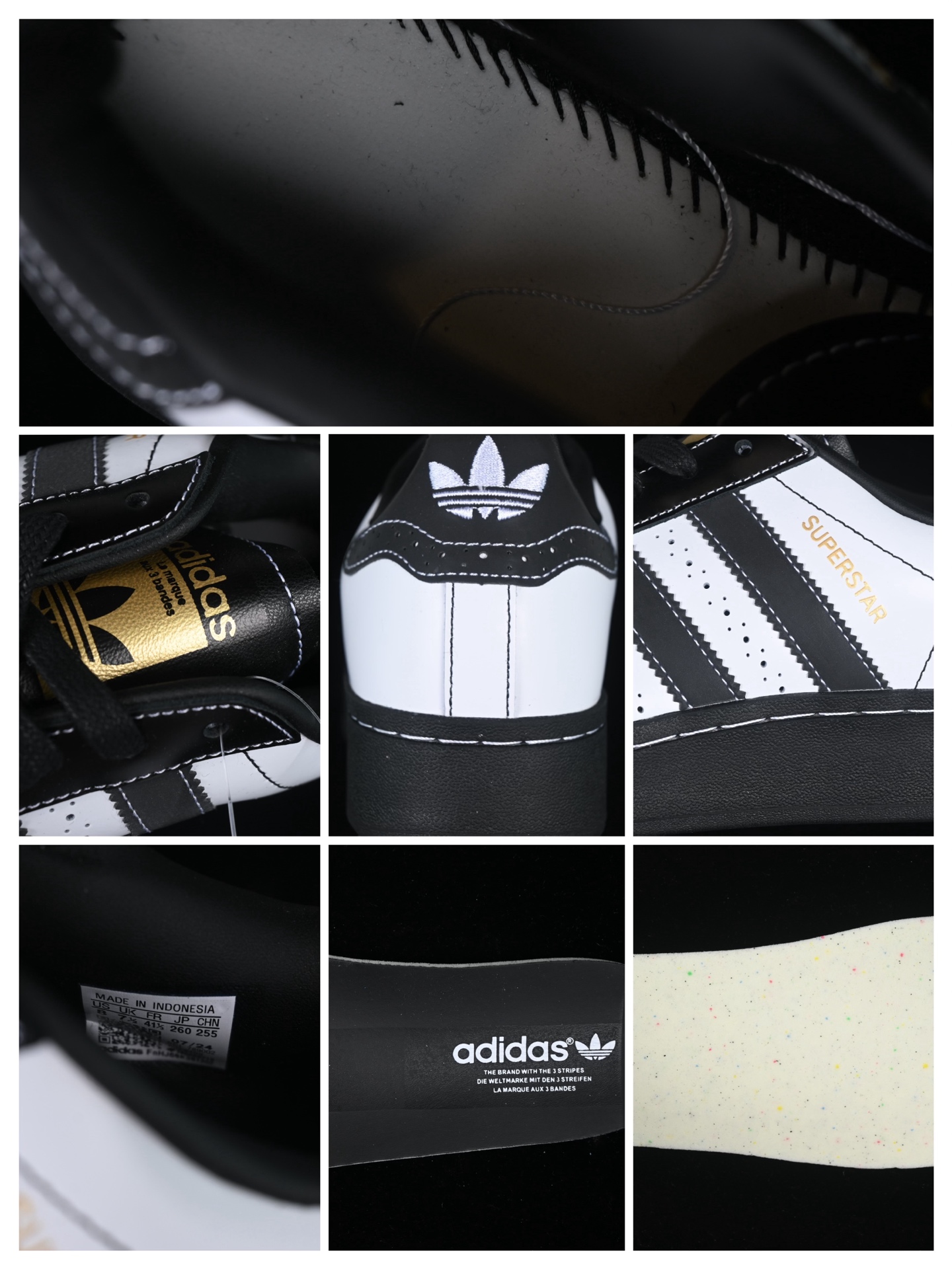  纯原 Adidas Originals Superstar XLG IE8409 贝壳头厚底休闲板鞋
