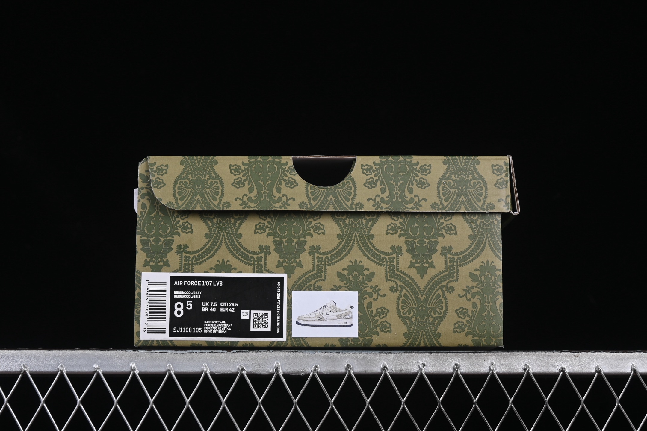 💰300纯原
Nk Air Force 1'07 Low 古驰联名 烟灰抽绳 空军一号低帮休闲板鞋 SJ1198-105
#原楦头原纸板 原装鞋盒 定制五金配件 内置全掌气垫 原厂鞋底
尺码:36 36.5 37.5 38 38.5 39 40 40.5 41 42 42.5 43 44 44.5 45 9.D4