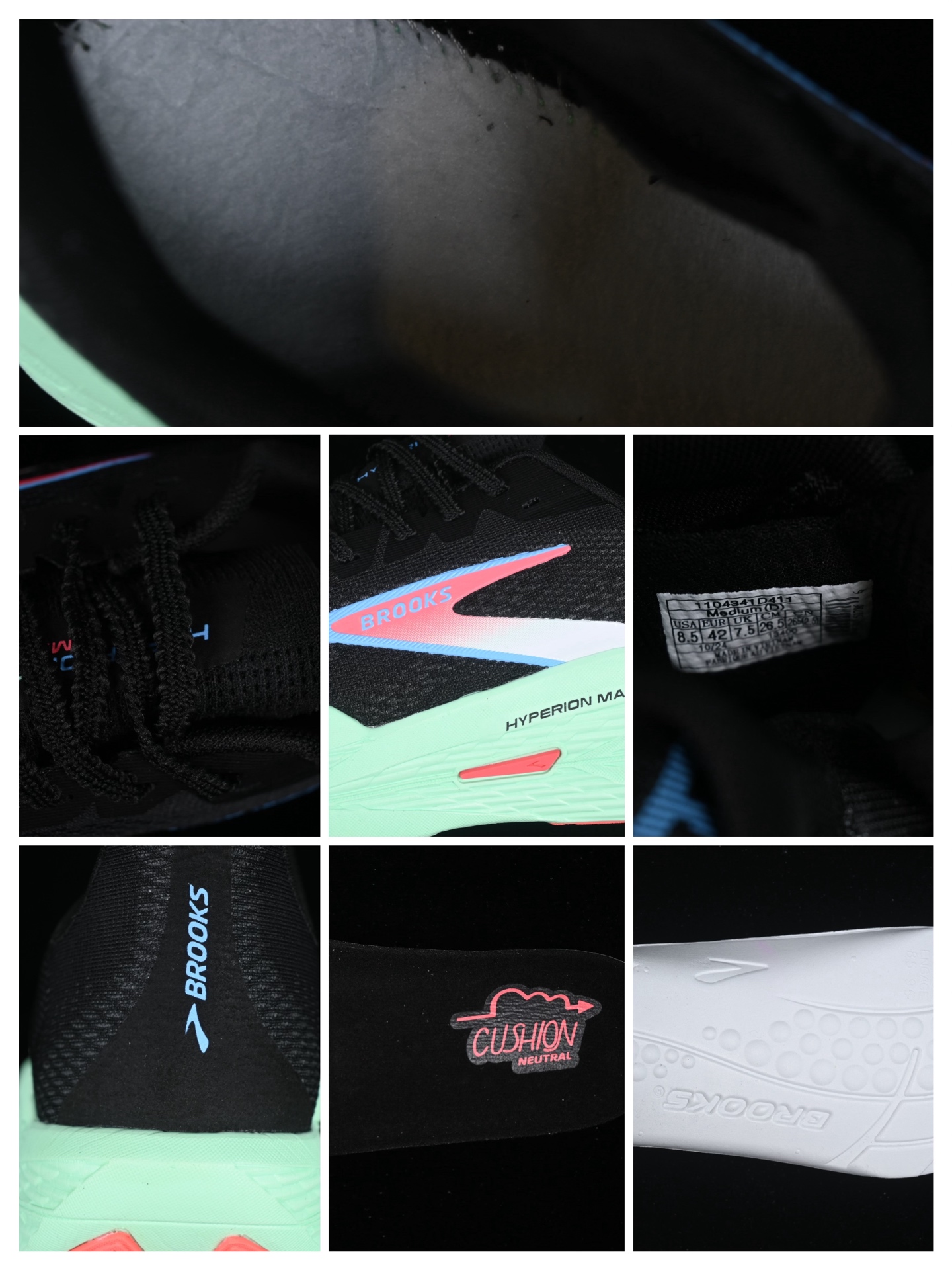 💰240纯原
 Brooks Hyperion Max 2 布鲁克斯 烈风2 减震竞速马拉松专业跑鞋 1104341D411
尺码：40 40.5 41 42 42.5 43 44 44.5 45 J.D4