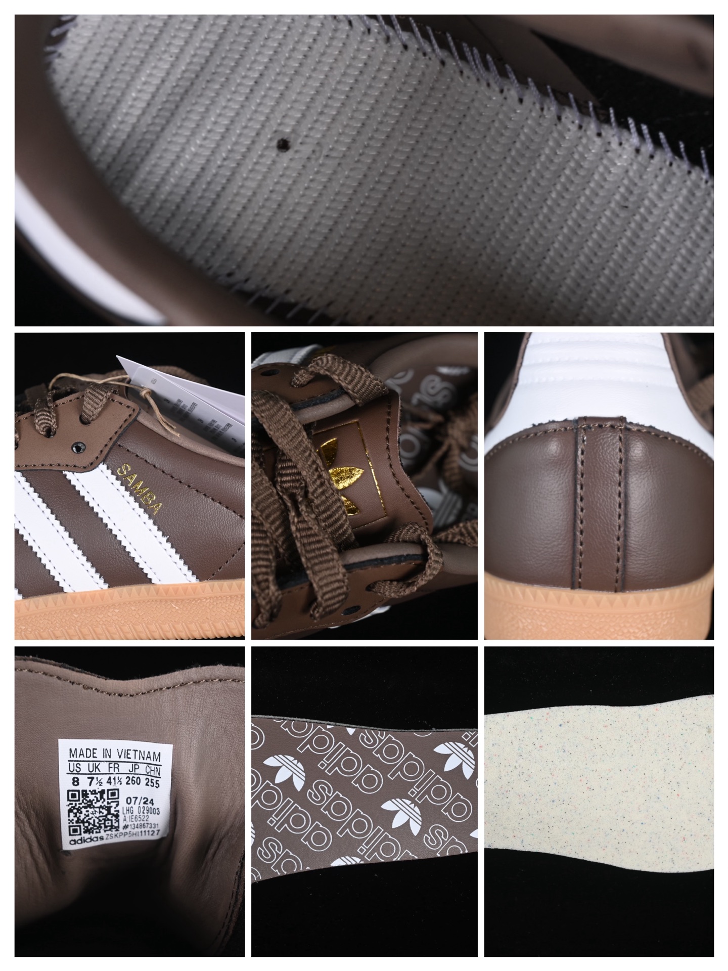 公司级 Ad Samba OG IE6522 阿迪三叶草休闲板鞋尺码：36 36.5 37 38 38.