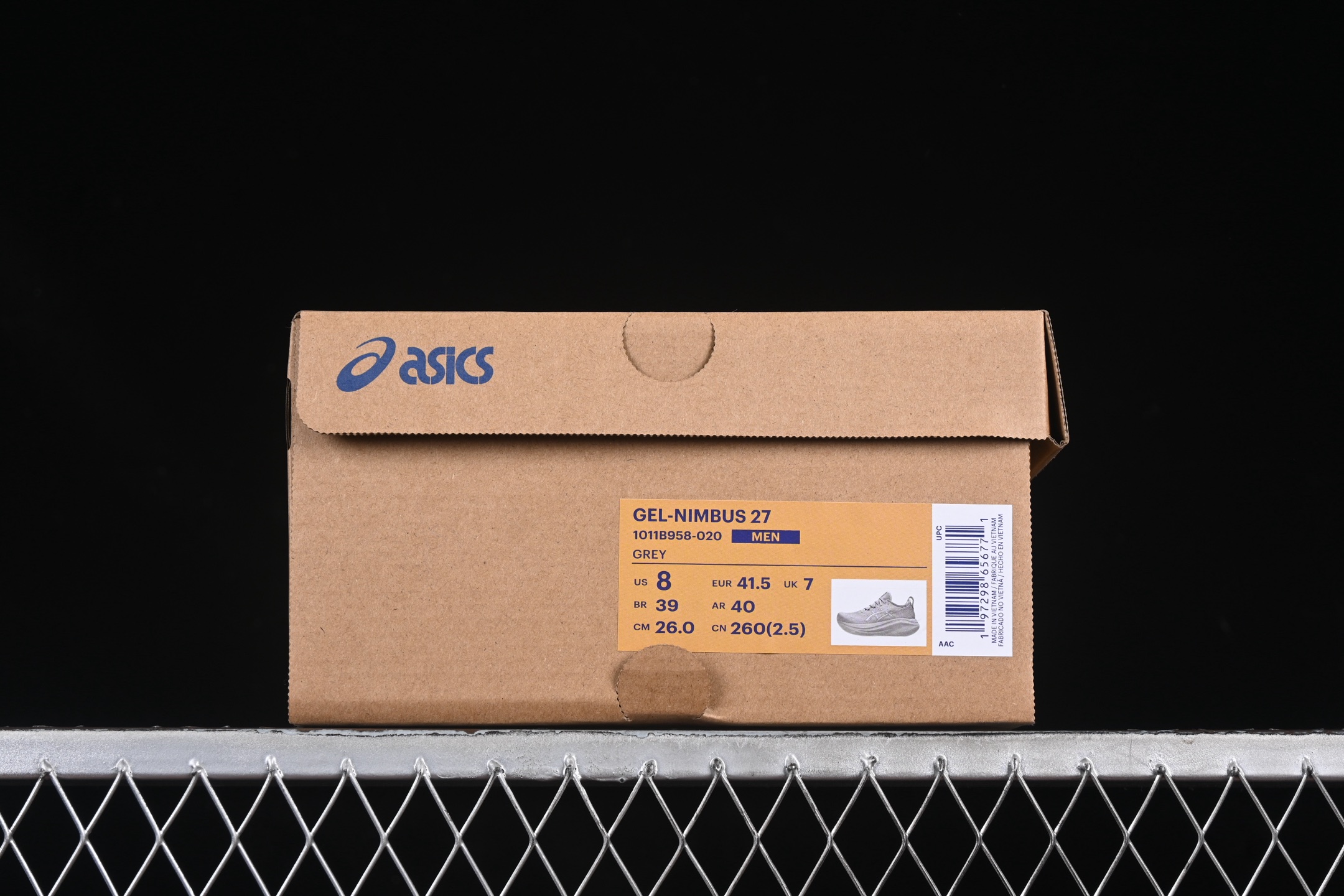 💰240纯原
 Asics Gel-Nimbus 27 亚瑟士复古透气休闲鞋缓震男子耐磨跑步鞋 1011B958-020
尺码：36 37 37.5 38 39 39.5 40 40.5 41.5 42 42.5 43.5 44 45 B.D4