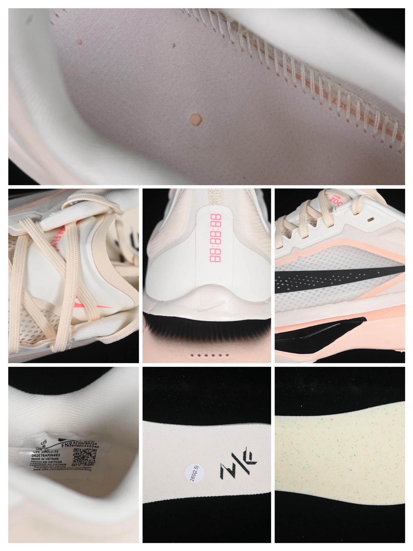 💰260纯原
Nike Zoom Fly 6 耐克超弹轻盈跑步鞋 FN8454-102
#鞋款搭载 Flyknit 材料 打造出众弹性 易于穿脱。采用React技术 轻盈耐穿泡绵打造,铸就出众回弹的顺畅迈步体验。结合内置碳纤维板,塑就柔韧灵活的迈步体验。
尺码:36 36.5 37.5 38 38.5 39 40 40.5 41 42 42.5 43 44 44.5 45 AJD4
