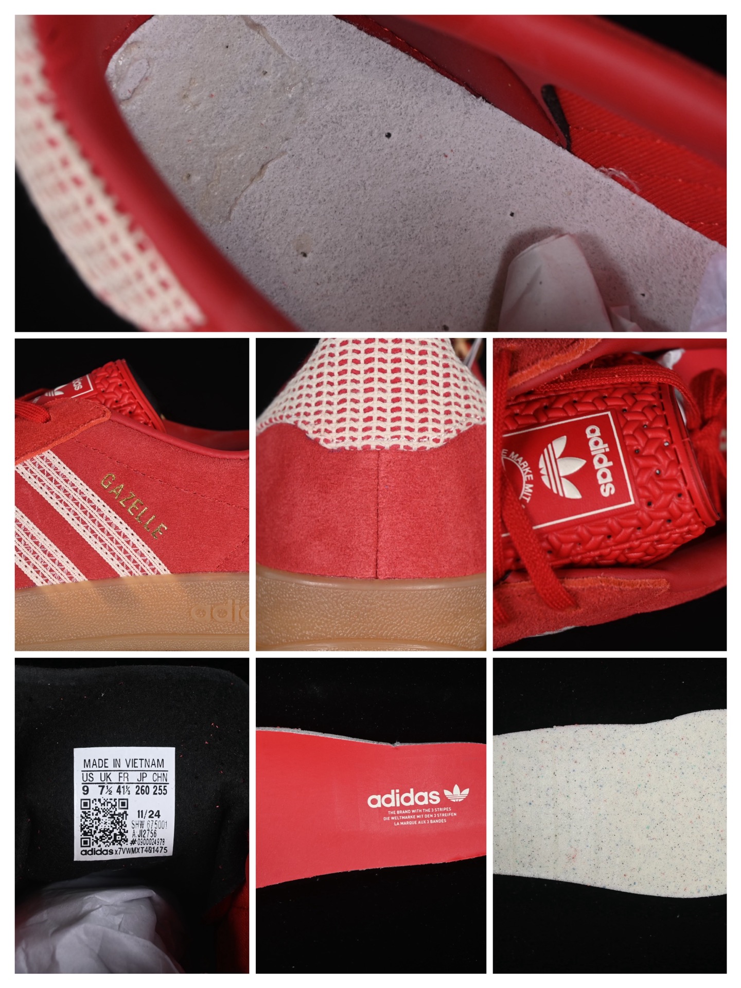  纯原 Ad Originals Gazelle Indoor JI2756 三叶草复古休闲防滑耐磨低帮