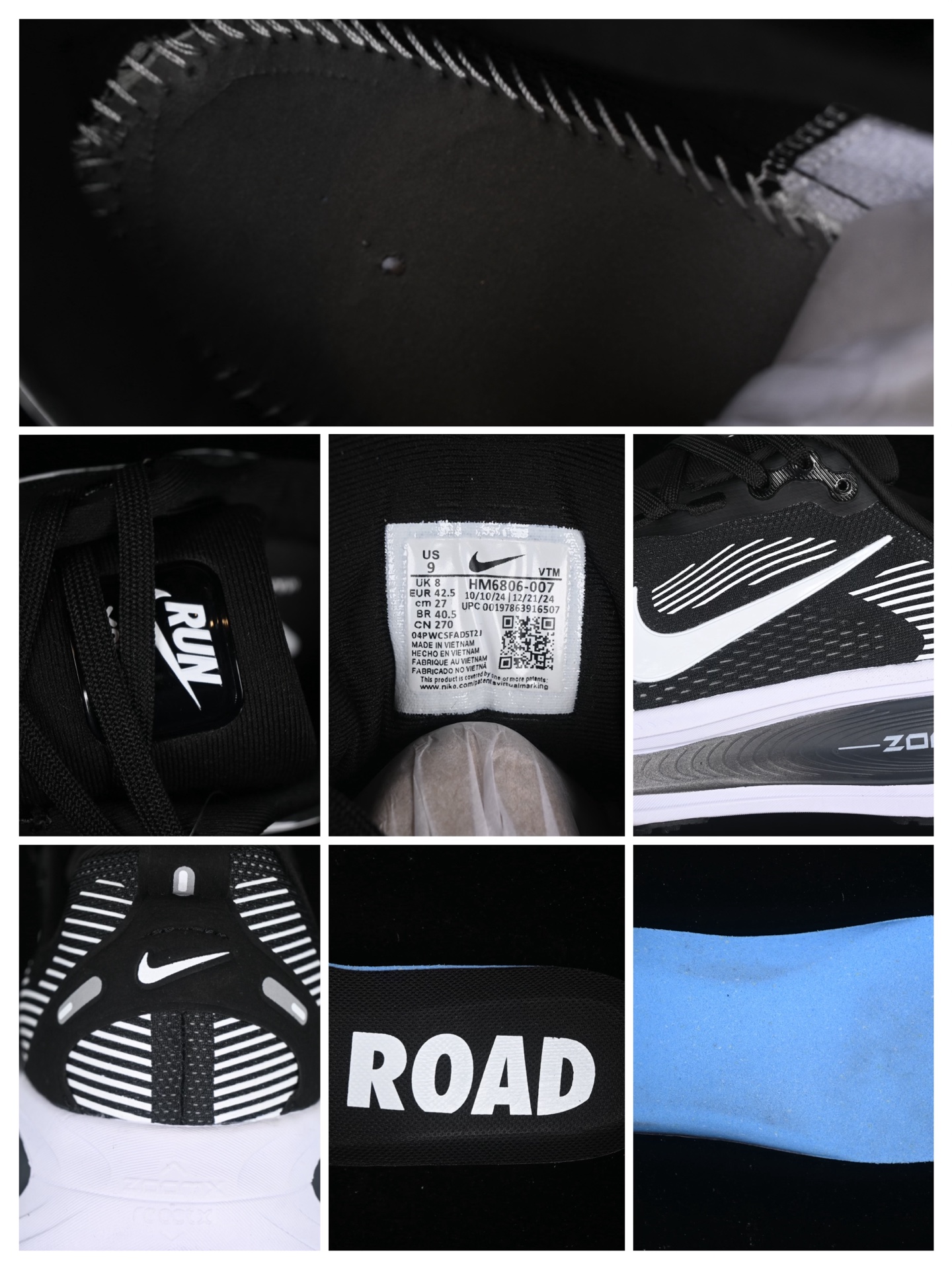 💰240纯原
Nk Air Zoom Vomero 18 登月18 2025新款缓震休闲跑鞋 HM6806-007
#内置全新缓震Zoom气垫
尺码：36 36.5 37.5 38 38.5 39 40 40.5 41 42 42.5 43 44 44.5 45 K.D4