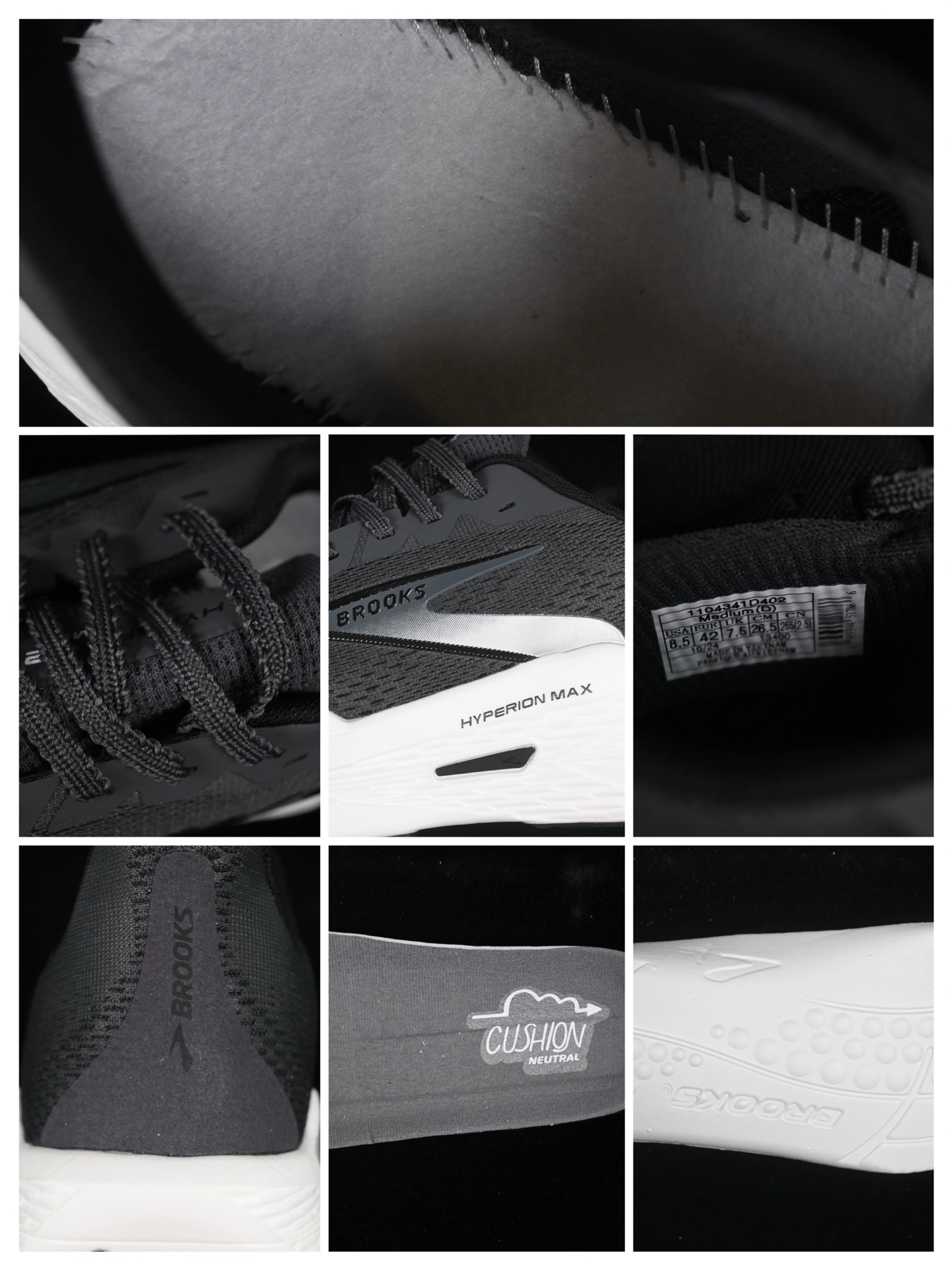 💰240纯原
 Brooks Hyperion Max 2 布鲁克斯 烈风2 减震竞速马拉松专业跑鞋 1104341D402
尺码：40 40.5 41 42 42.5 43 44 44.5 45 J.D4