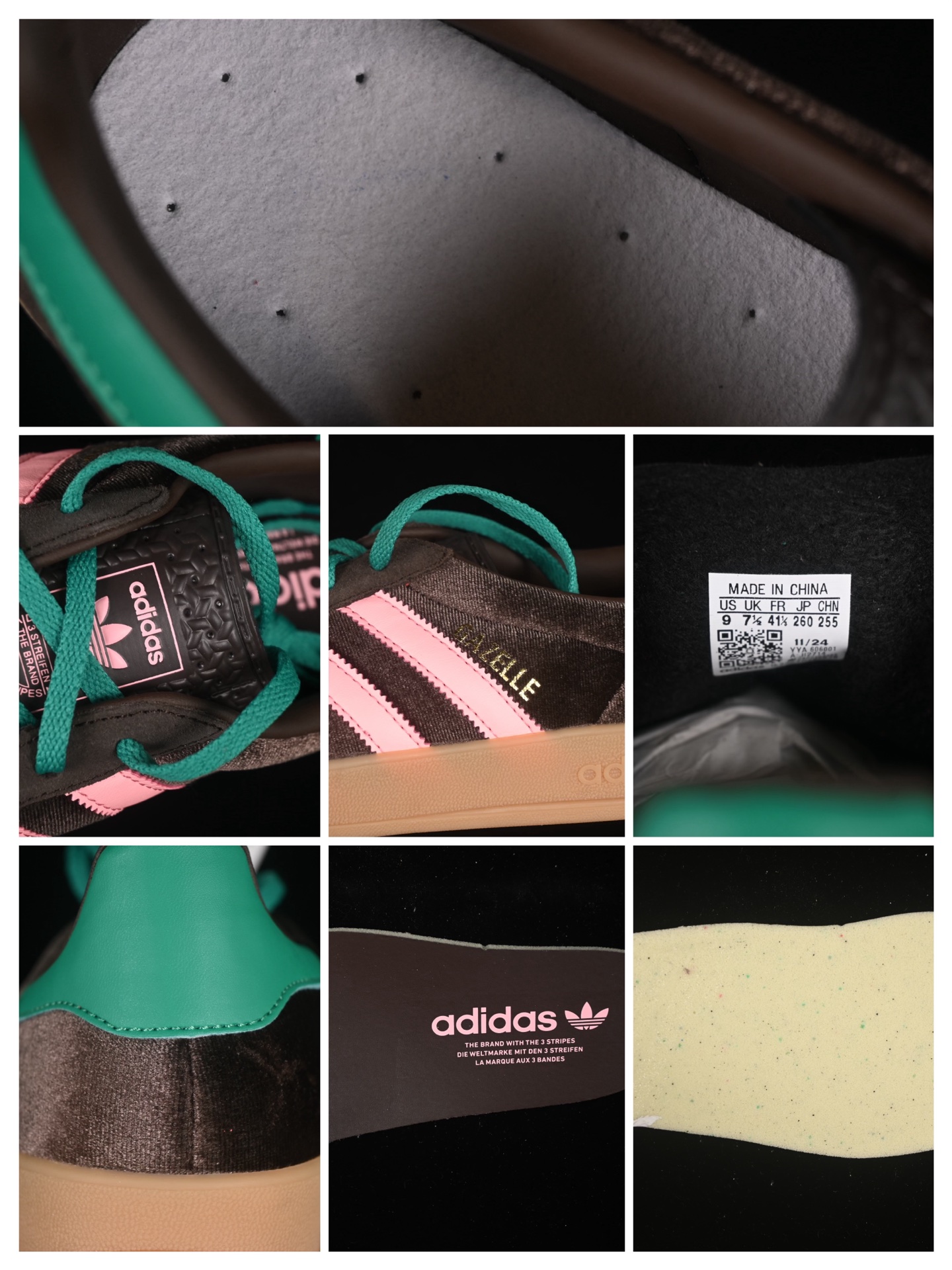 纯原 Ad Originals Gazelle Indoor JI2714 三叶草复古休闲防滑耐磨低帮