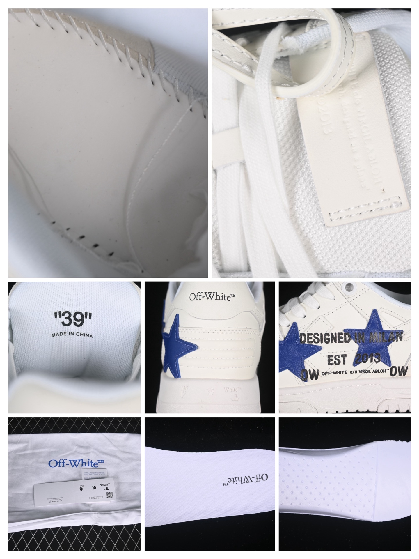 💰380纯原
 Off-White Out Of Office 低帮时尚板鞋 白蓝星
尺码：36 37 38 39 40 41 42 43 44 45 46 47 AJD4