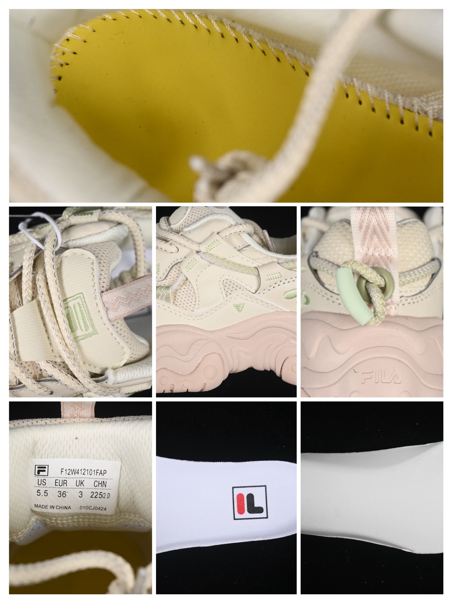 💰220纯原
 Fila Heritage Fluid 猫爪5.0 斐乐绑带复古老爹鞋 F12W432101FAP
尺码：35.5 36 36.5 37.5 38 38.5 39 40 D.C3