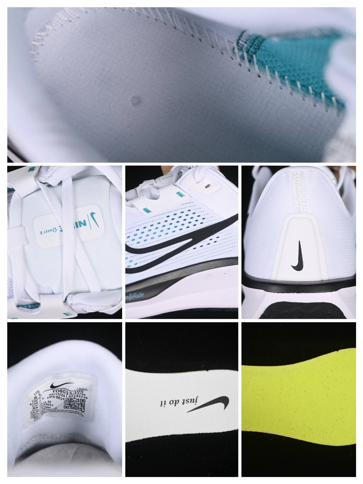 💰220纯原
 Nike Quest 6 耐克极致系列减震轻便跑鞋 FD6033-105
尺码：39 40 40.5 41 42 42.5 43 44 44.5 45 AJC3