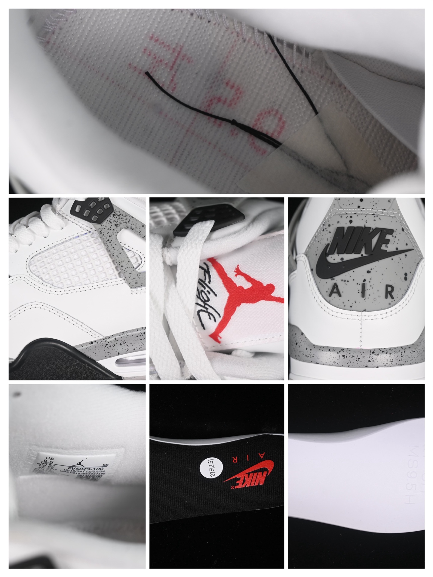 💰190真标💰280公司级💰380纯原💰480顶级
Air Jordan 4 Retro "White Cement" AJ4 乔4全新白水泥 FV5029-100
#大厂出品 原楦原纸板 客供原厂材料开发 极致一眼正品既视感 细节如图所
尺码:36 36.5 37.5 38 38.5 39 40 40.5 41 42 42.5 43 44 44.5 45 46 47.5 B.G7