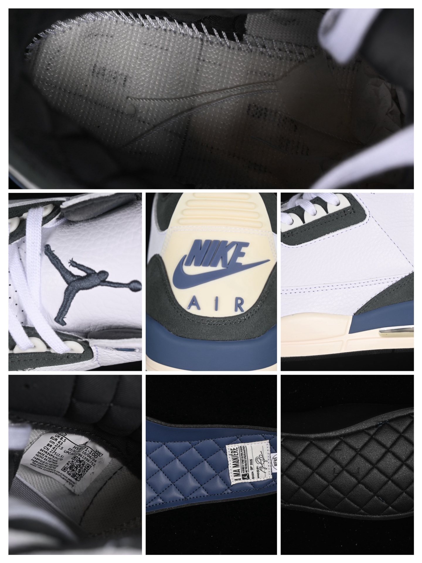 💰520顶级
Air Jordan 3 Retro OG SP "Diffused Blue" AJ3 乔3白蓝水泥 HV8571-100
#大厂出品 原楦原纸板 细节如图所 客供原厂材料开发 极致一眼正品既视感 细节如图所
尺码:36 36.5 37.5 38 38.5 39 40 40.5 41 42 42.5 43 44 44.5 45 46 47.5 B.G7