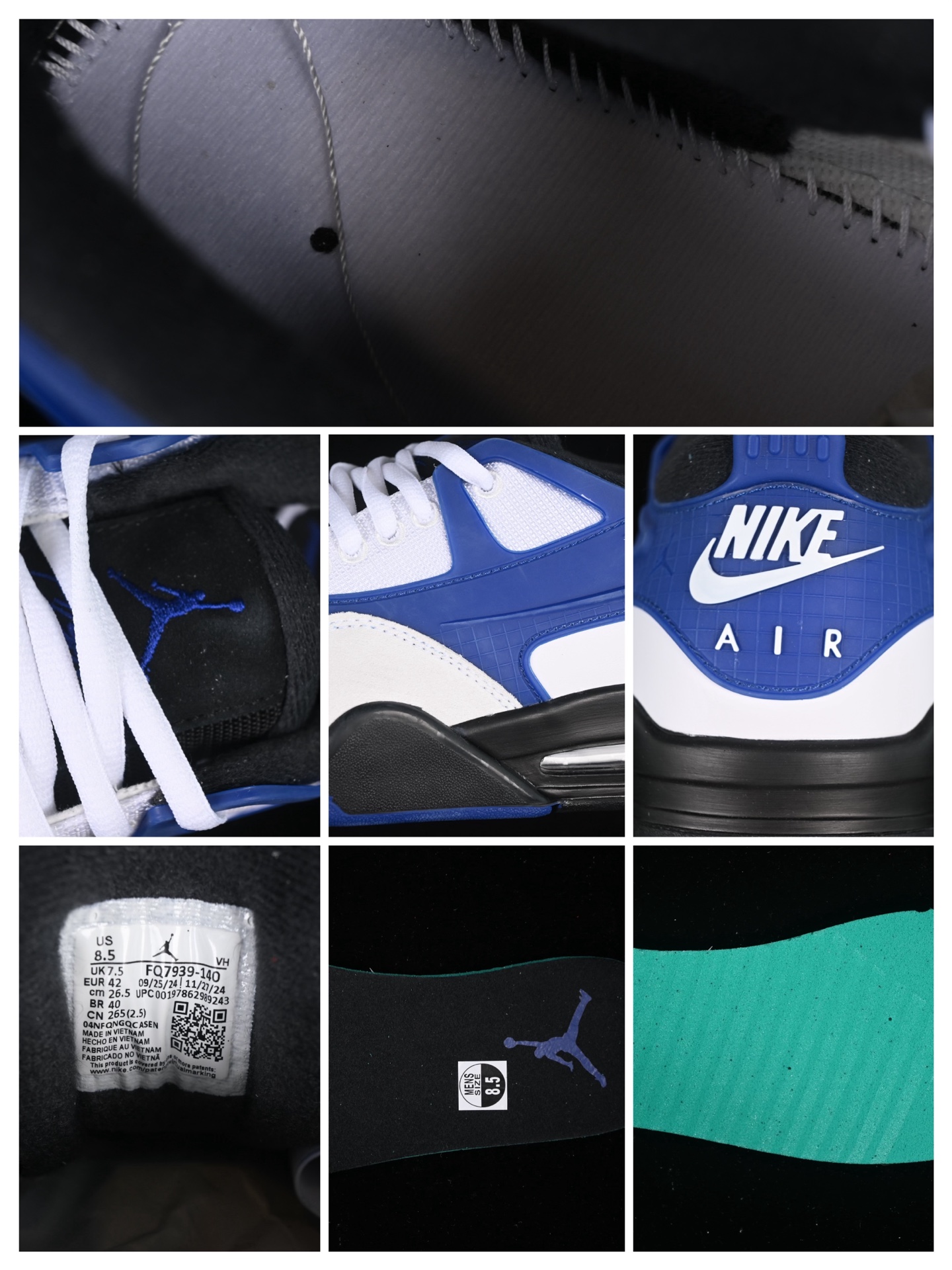 💰280纯原
Air Jordan 4 "Remastered" AJ4 乔4重制 FQ7939-140
#改造后的设计采用了由纺织网布、皮革和麂皮混合而成,散发出时尚、高级的外观,同时保持了其受人喜爱的原始结构。
尺码:36 36.5 37.5 38 38.5 39 40 40.5 41 42 42.5 43 44 44.5 45 46 47.5 LTD4