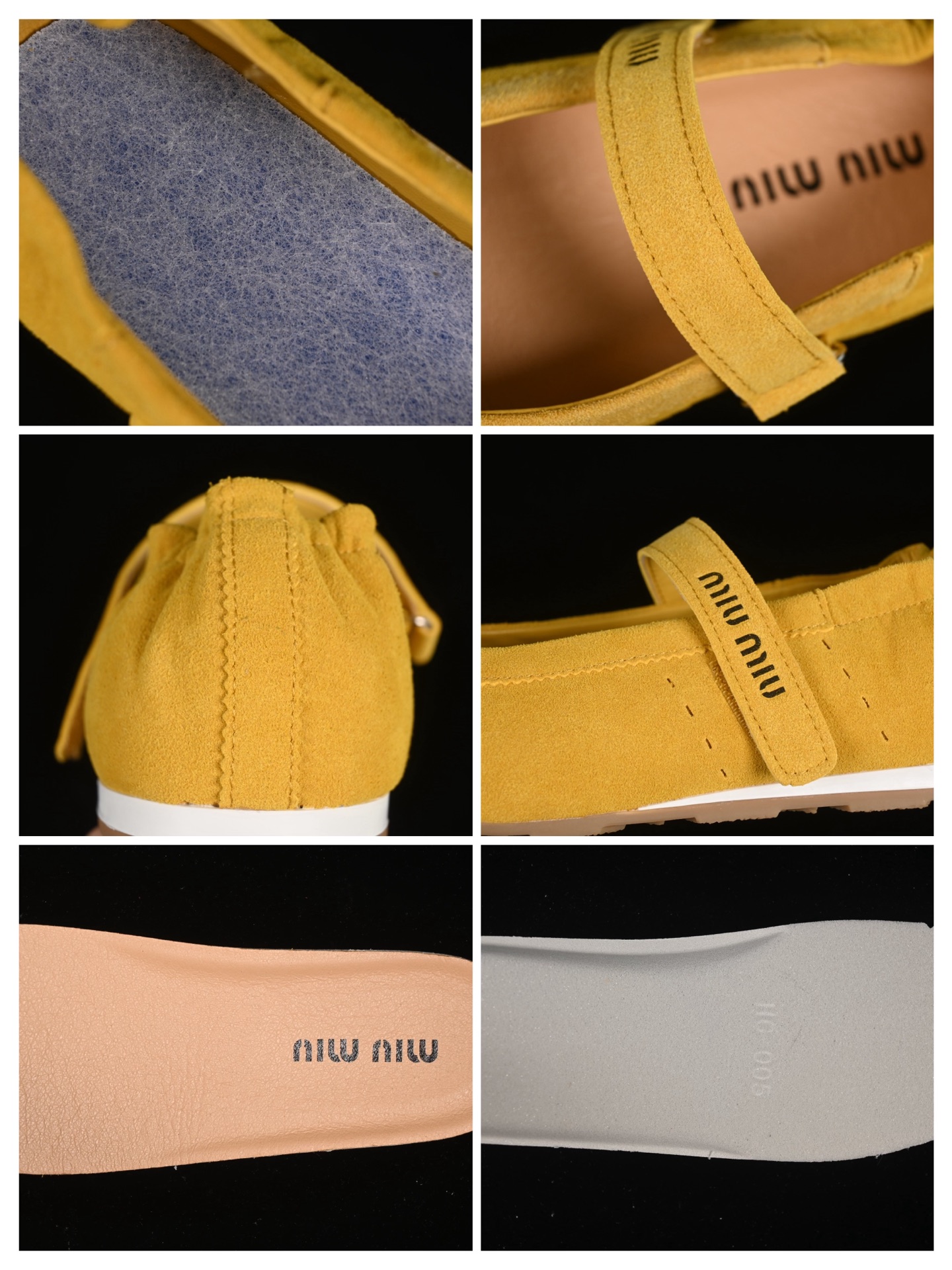 💰260纯原
 MiuMiu 意大利奢侈品牌/缪缪 玛丽珍芭蕾舞鞋 黄色
尺码：35 36 37 38 39 40 AJD4