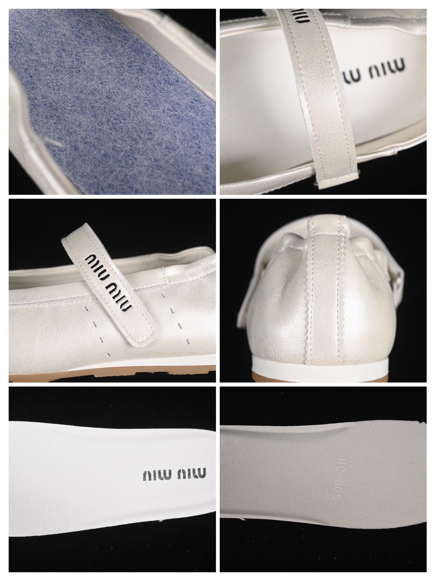 💰260纯原
 MiuMiu 意大利奢侈品牌/缪缪 玛丽珍芭蕾舞鞋 白色
尺码：35 36 37 38 39 40 AJD4
