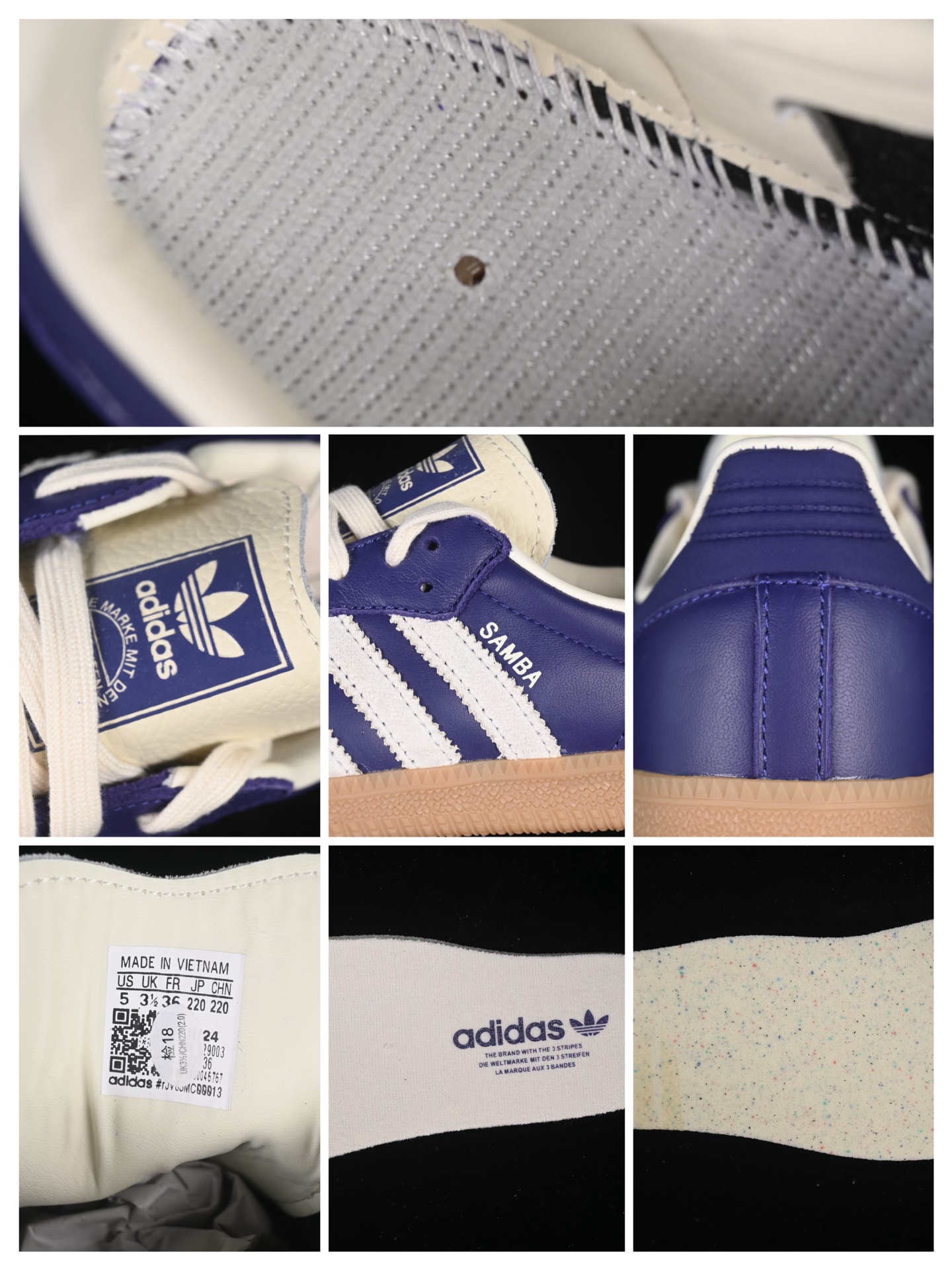 Adidas Samba OG JI2736 头层 阿迪三叶草休闲板鞋#原厂皮料切割干净无任何毛边 鞋型