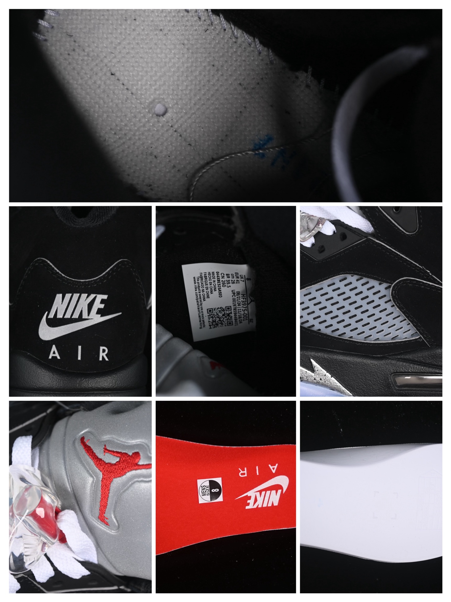 💰380纯原
Air Jordan 5 Black "Metallic Reimagined" AJ5 乔5黑银 头层篮球鞋 HF3975-001
尺码:40 40.5 41 42 42.5 43 44 44.5 45 46 47.5 48.5 LTE5