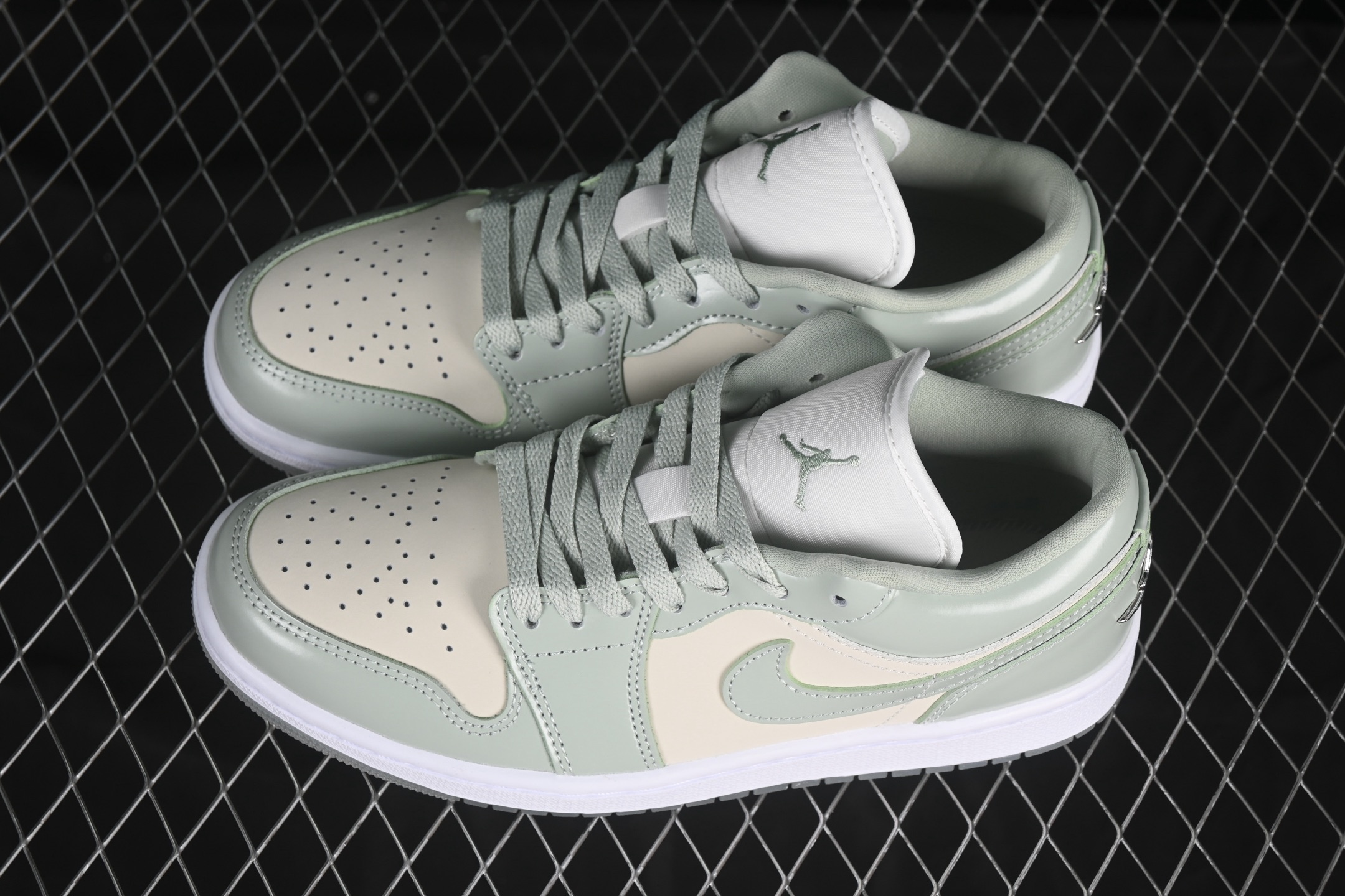  G版纯原 Air Jordan 1 Low AJ1 乔1琥珀绿 低帮文化休闲板鞋 HF4078-100