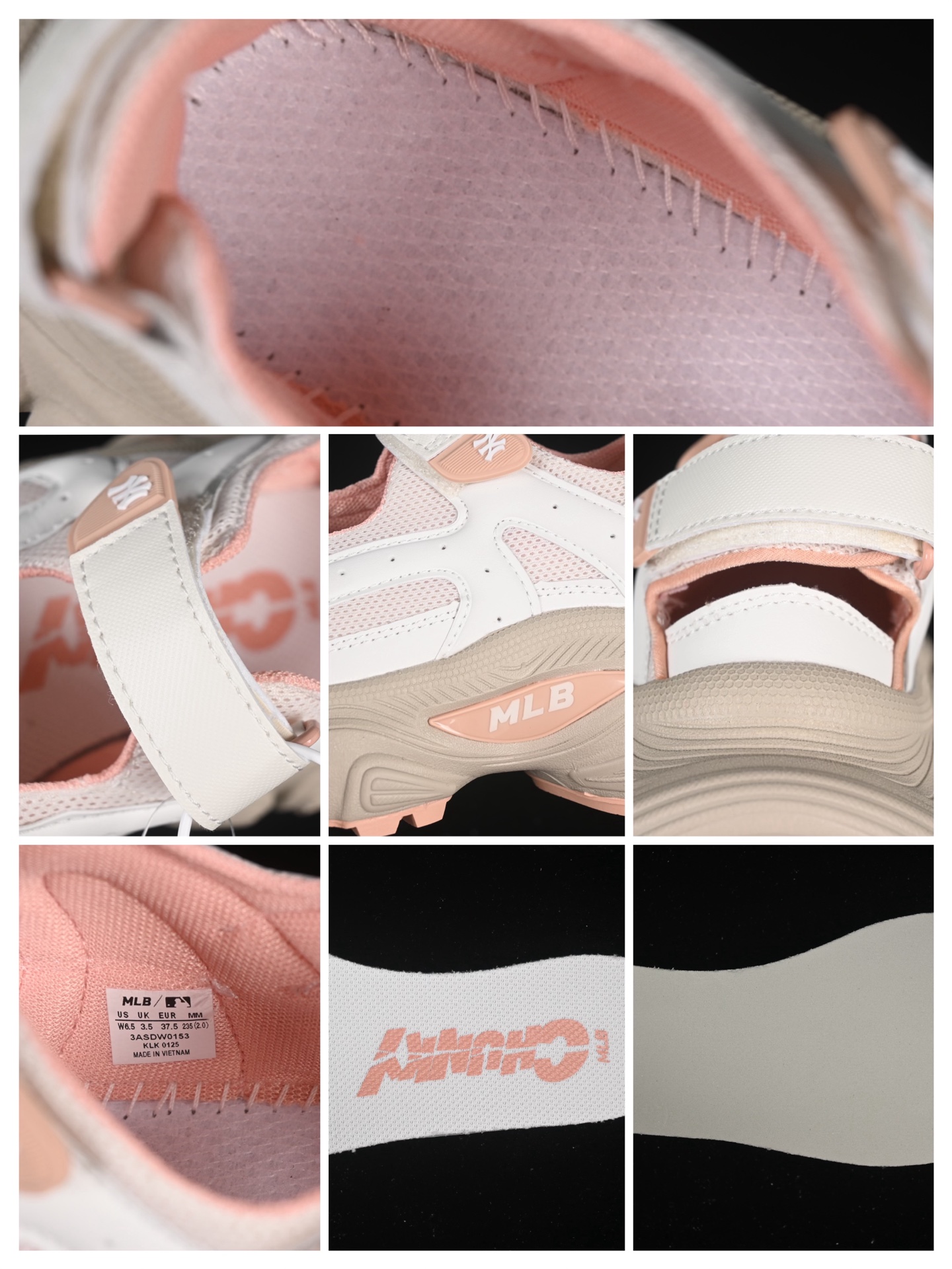 💰220纯原
 NY MLB Winner Chunky Mask 纽约洋基队 增高厚底休闲凉鞋 3ASDW015350WHS
尺码：35 36 36.5 37.5 38 38.5 39 40 N.C3