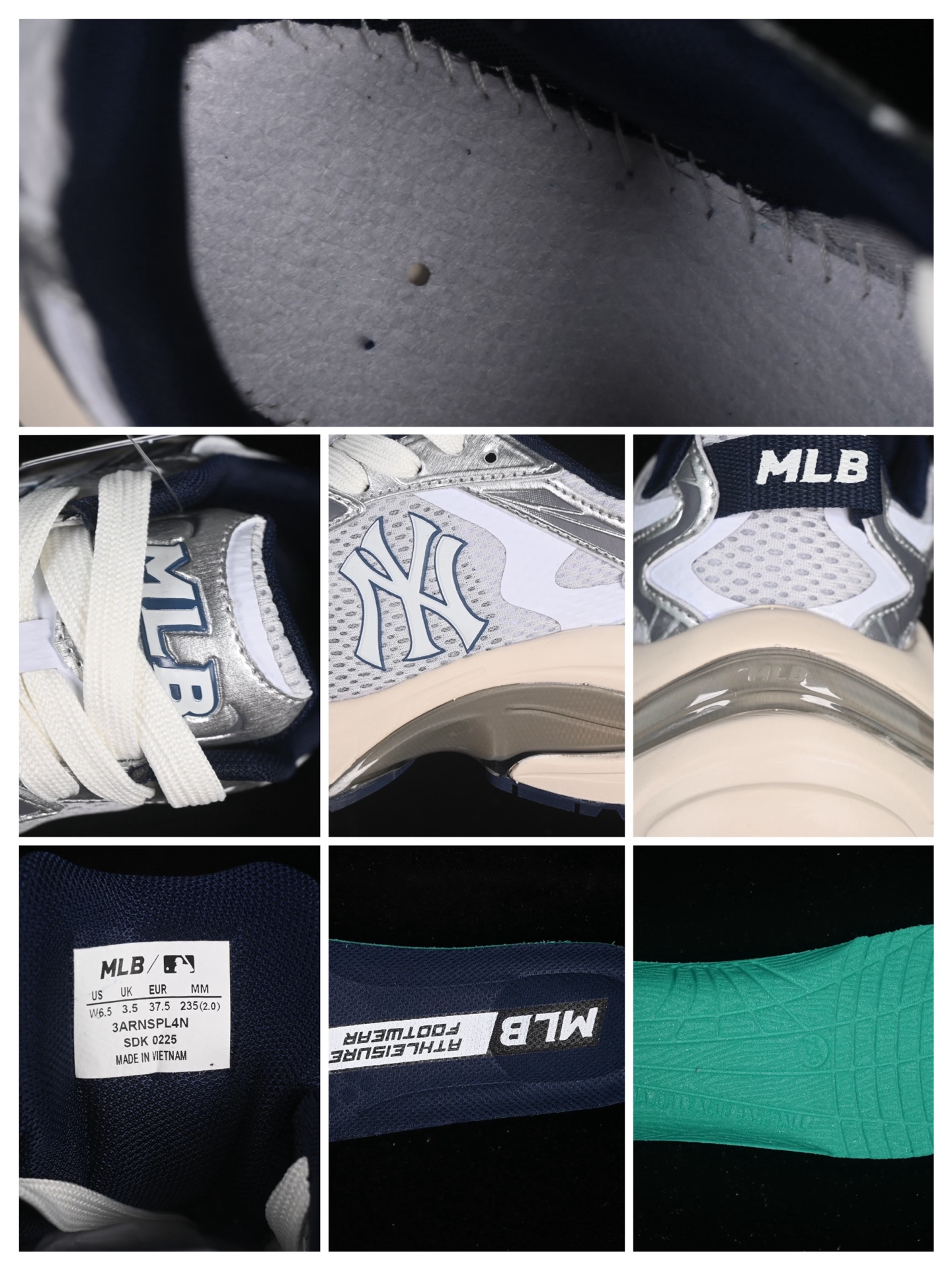 💰240纯原
 NY MLB Chunky Curve Runner Monogram 纽约洋基队 厚底休闲跑鞋 3ARNSPL4N50GRL
尺码：35 36 36.5 37.5 38 38.5 39 40 40.5 41 42 42.5 43 44 44.5 45 FYC3
