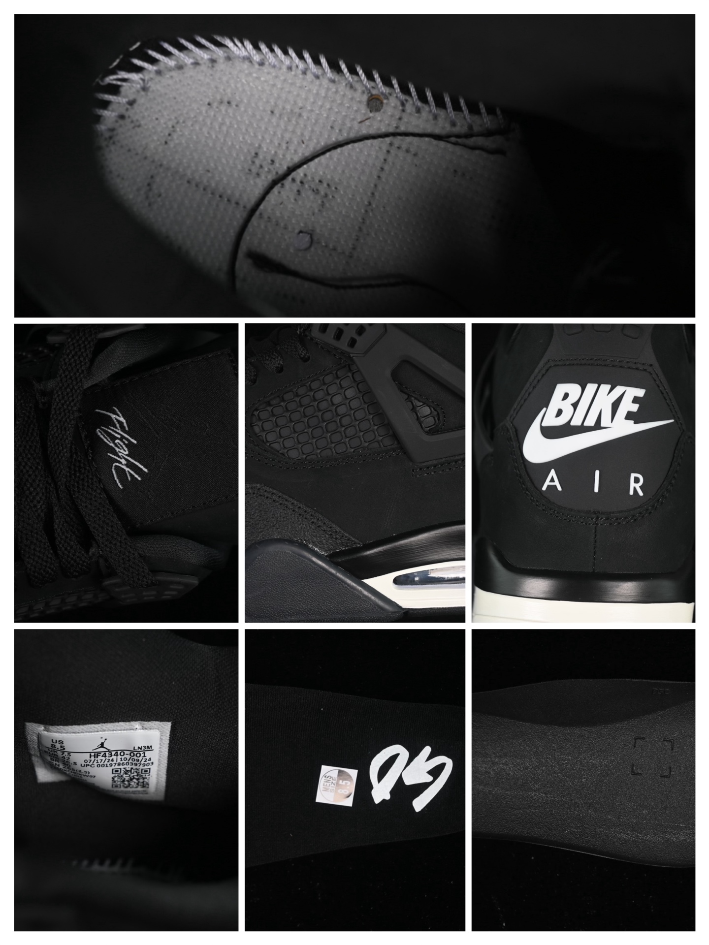 💰380纯原
 Nigel Sylvester x Air Jordan 4 Retro AJ4 乔4联名黑砖 HF4340-001
尺码：40 40.5 41 42 42.5 43 44 44.5 45 46 47.5 48.5 LTE5