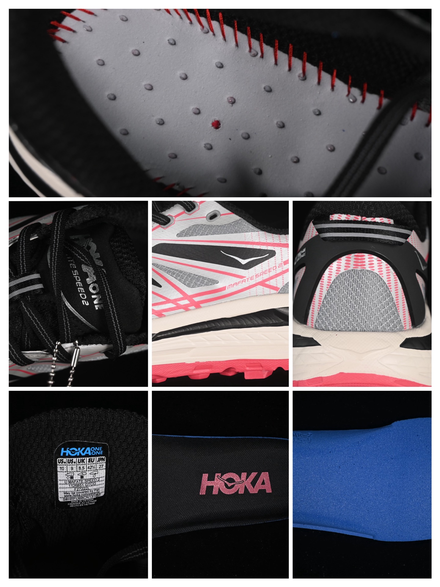 💰240纯原
Hoka Mafate Speed 2 马法特二代超轻厚底轻量山地跑步鞋 1126851 GTCG
#轻量化材料Fresh Foam。超轻量中底全部用料过3C认证! 滚动平衡科技减少33%能量消耗 !第二代Mafate更是延续精髓设计,并调整了整体的鞋型,修身的鞋型,更加灵巧的感觉一下子来了。外底韧弹感十足的EVA泡绵,结合Vibram橡胶大底,性能稳定输出,无论是平时穿着还是在潮湿的梅雨季节跑步,都是非常优秀的搭配。
尺码:36 36.5 37 38 38.5 39 40 40.5 41 42 42.5 43 44 45 X.D4