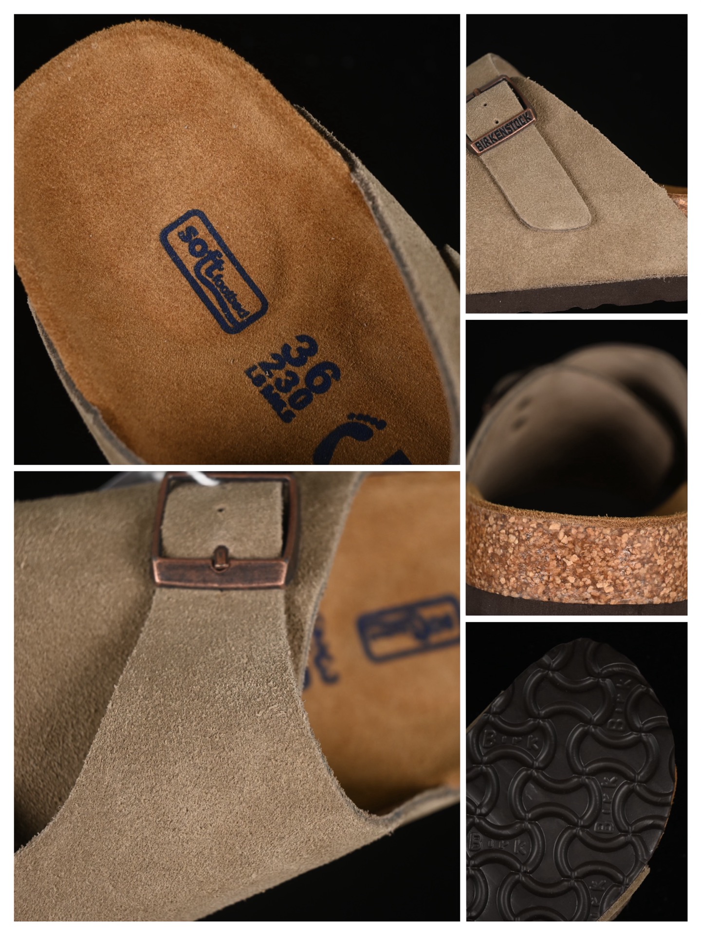 💰220纯原
Birkenstock 勃肯凉鞋系列 鼠尾灰
#采用质地柔软牛皮绒面革植入羊羔毛鞋垫和里衬材质 中底搭载缓震软木橡胶 外置EVA轻量片装外底
尺码：35 36 37 38 39 40 41 42 43 44 45 G.D4