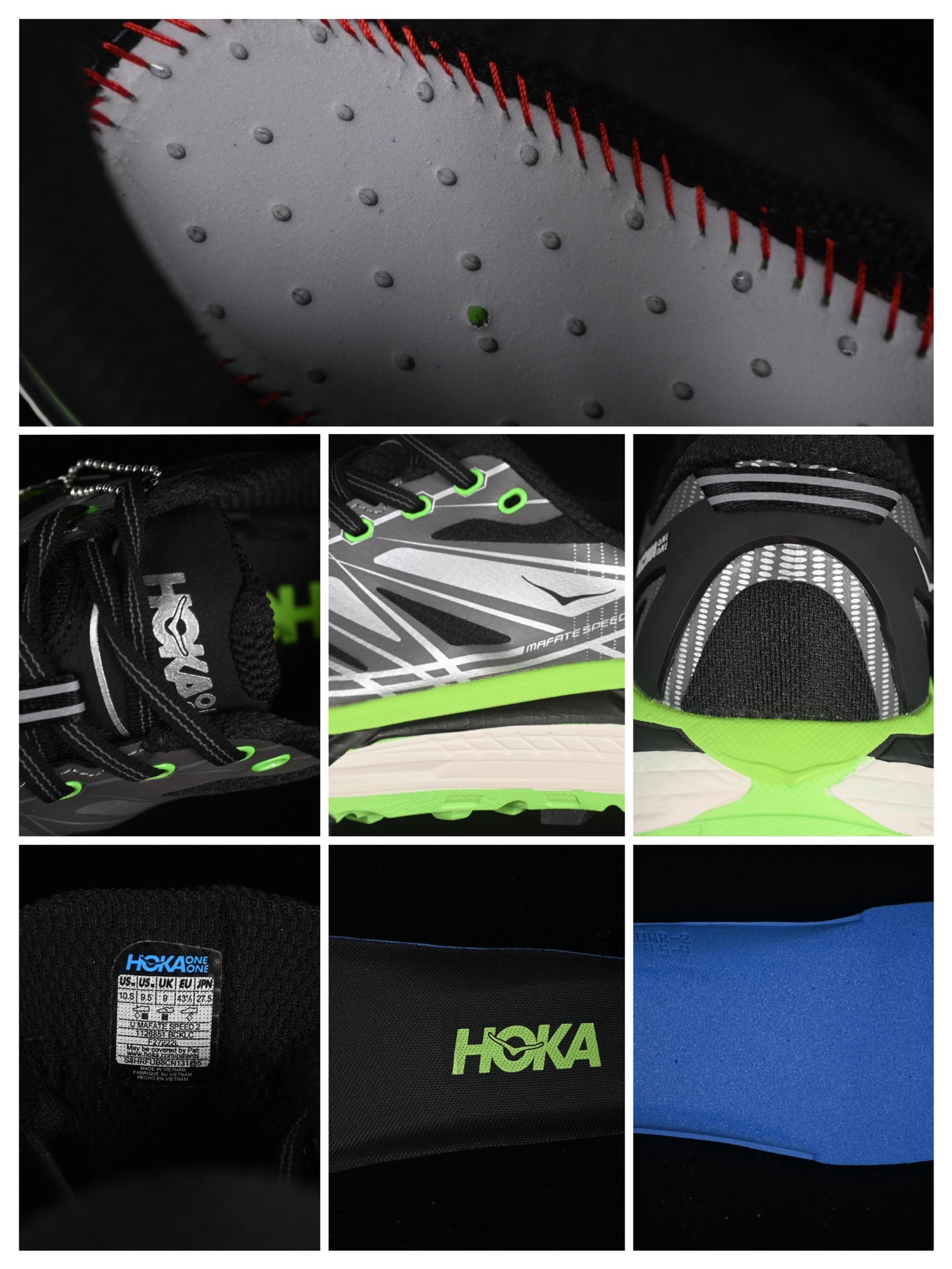 💰240纯原
Hoka Mafate Speed 2 马法特二代超轻厚底轻量山地跑步鞋 1126851 BCKLC
#轻量化材料Fresh Foam。超轻量中底全部用料过3C认证! 滚动平衡科技减少33%能量消耗 !第二代Mafate更是延续精髓设计,并调整了整体的鞋型,修身的鞋型,更加灵巧的感觉一下子来了。外底韧弹感十足的EVA泡绵,结合Vibram橡胶大底,性能稳定输出,无论是平时穿着还是在潮湿的梅雨季节跑步,都是非常优秀的搭配。
尺码:36 36.5 37 38 38.5 39 40 40.5 41 42 42.5 43 44 45 X.D4
