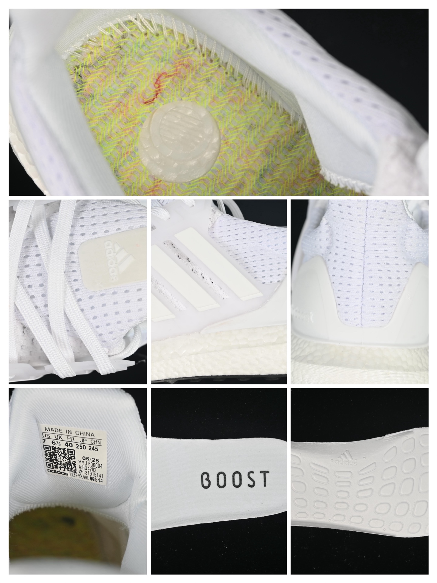 Adidas Ultra Boost 1.0 HQ4202 初代爆米花休闲运动套脚慢跑鞋
尺码：36