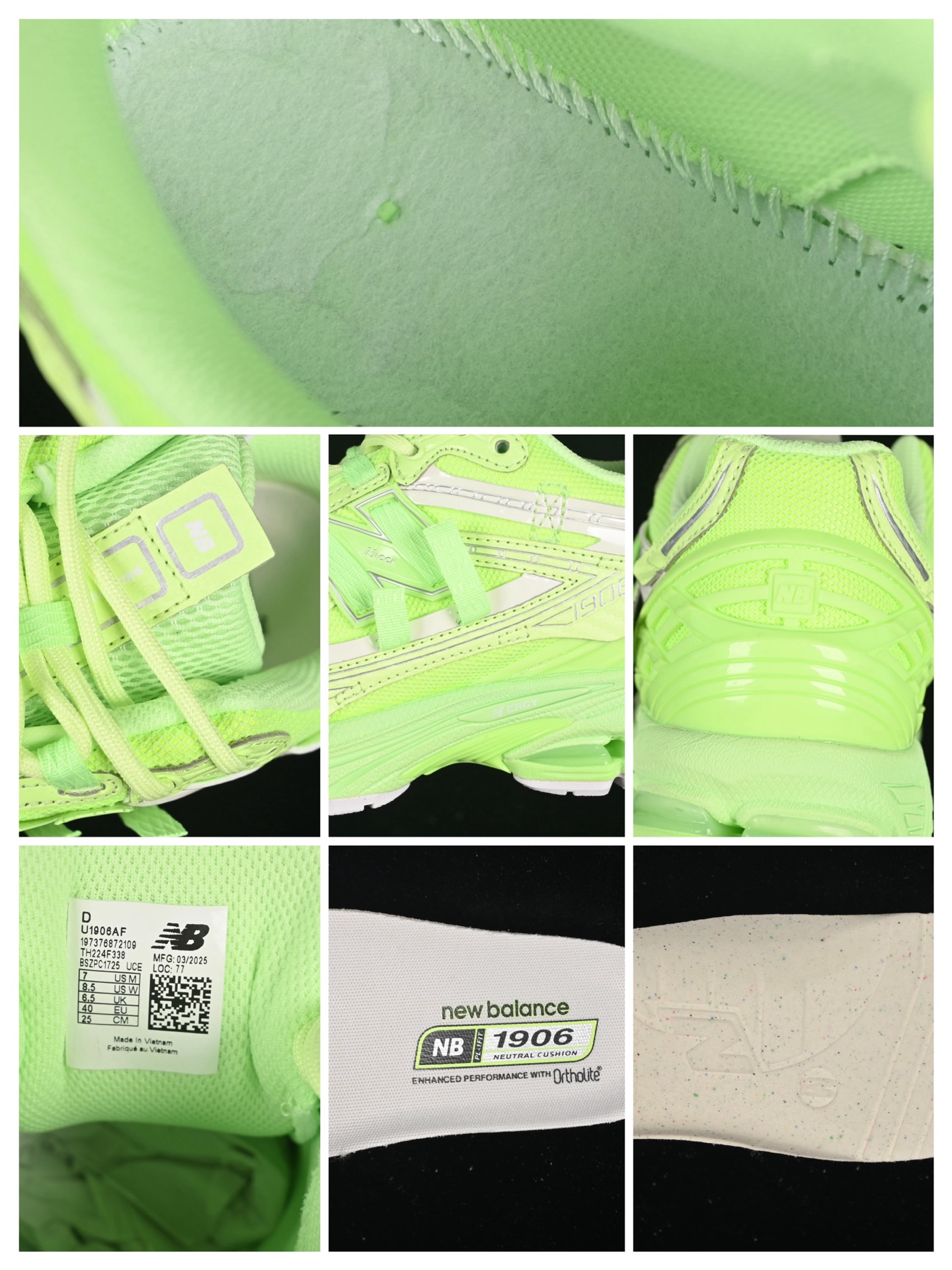  纯原 New Balance 1906系列复古老爹风休闲运动慢跑鞋 U1906AF
#采用轻质牛剖革