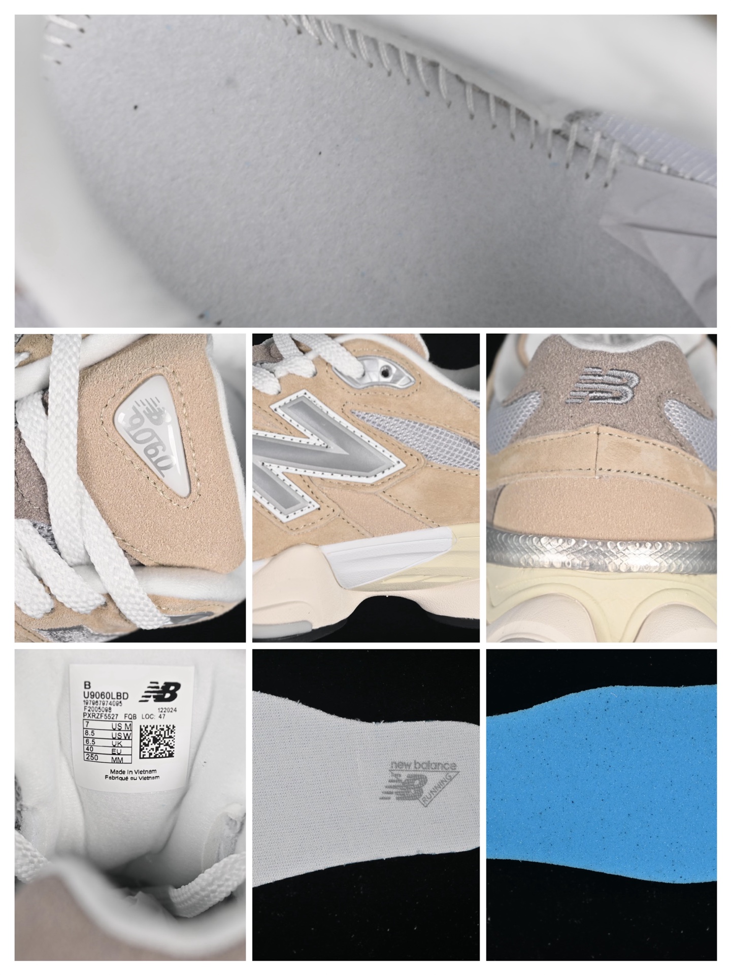 💰190纯原
 New Balance NB9060 复古休闲运动慢跑鞋 U9060LBD
#最强性价版 采用大面积网眼以及麂皮材质覆盖鞋身，还原经典气质。搭载ABZORB避震科技，由泡沫聚酯制成，上脚可以有效减少由鞋底反弹对身体及双腿的冲击力
尺码：36 37 37.5 38 38.5 39 40 40.5 41 42 42.5 43 44 44.5 45 46.5 F.C3