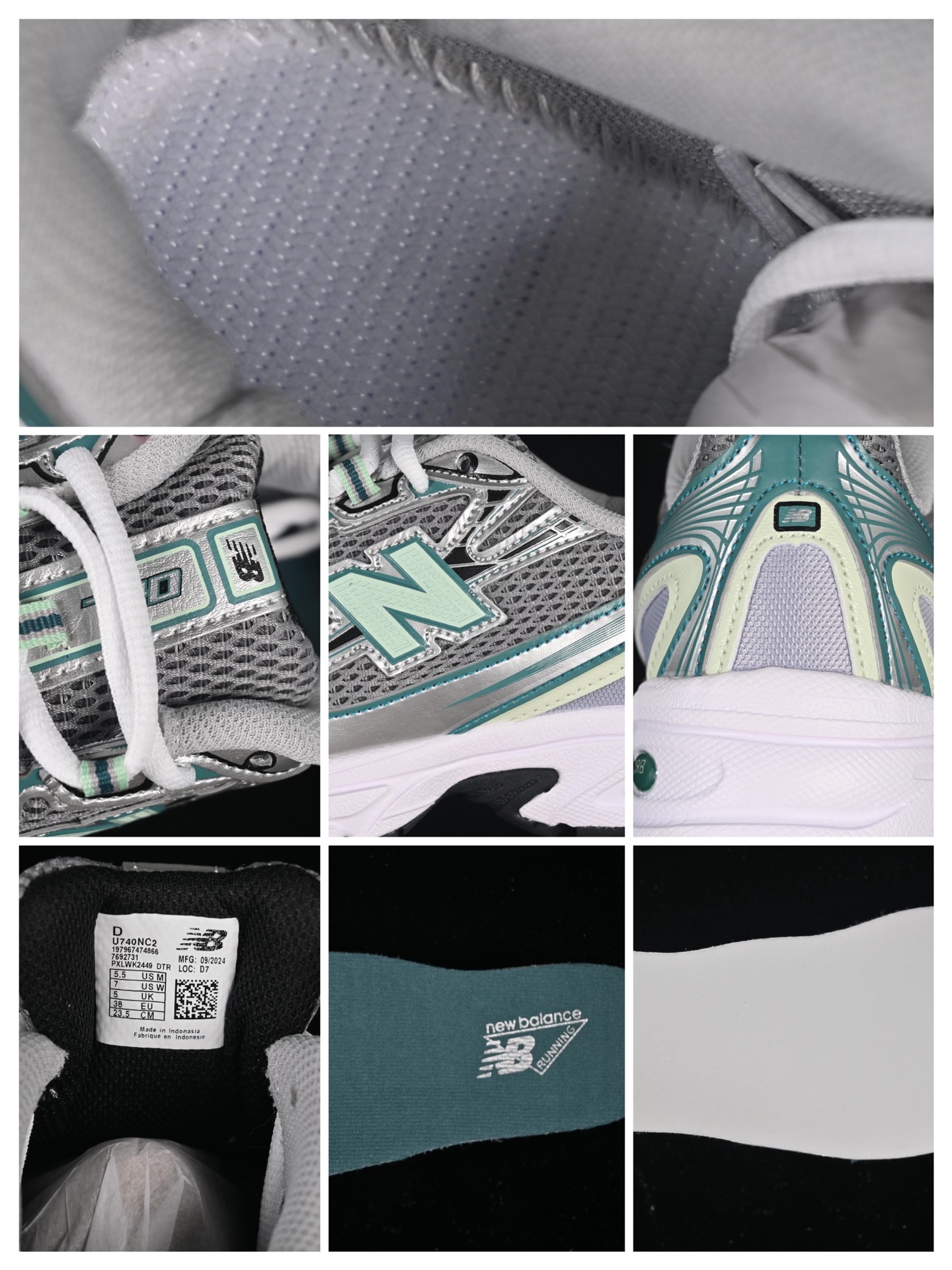 💰180纯原
 New Balance 740系列复古老爹风休闲运动慢跑鞋 U740NC2
尺码：36 37 37.5 38 38.5 39 40 40.5 41 42 42.5 43 44 44.5 45 F.C3
