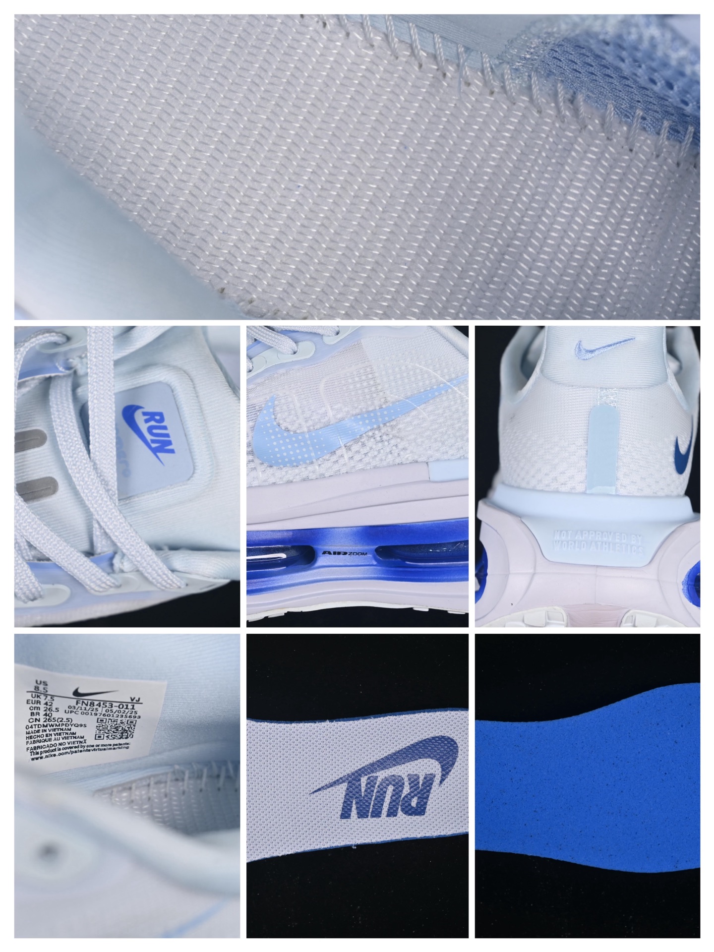 💰260纯原
Nike Air Zoom Zoom Premium 耐克网面厚底气垫跑鞋 FN8453-011
尺码：36 37.5 38 39 40 41 42 43 44 45 AJD4