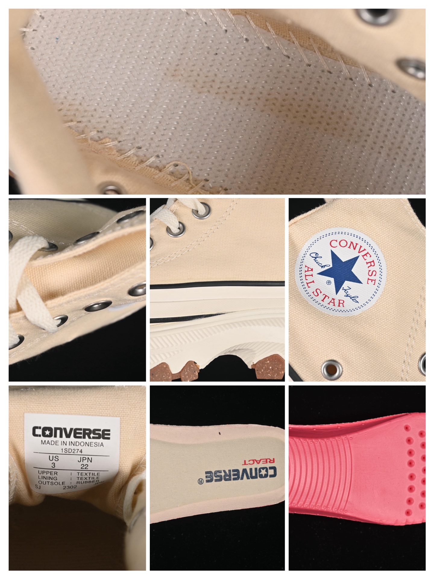 💰160纯原
 Converse Chuck Taylor All Star R Trek Wave OX 匡威复古低帮休闲板鞋 1SD274
尺码：35 36 36.5 37 37.5 38 39 39.5 40 41 41.5 42 42.5 43 44 M.C3