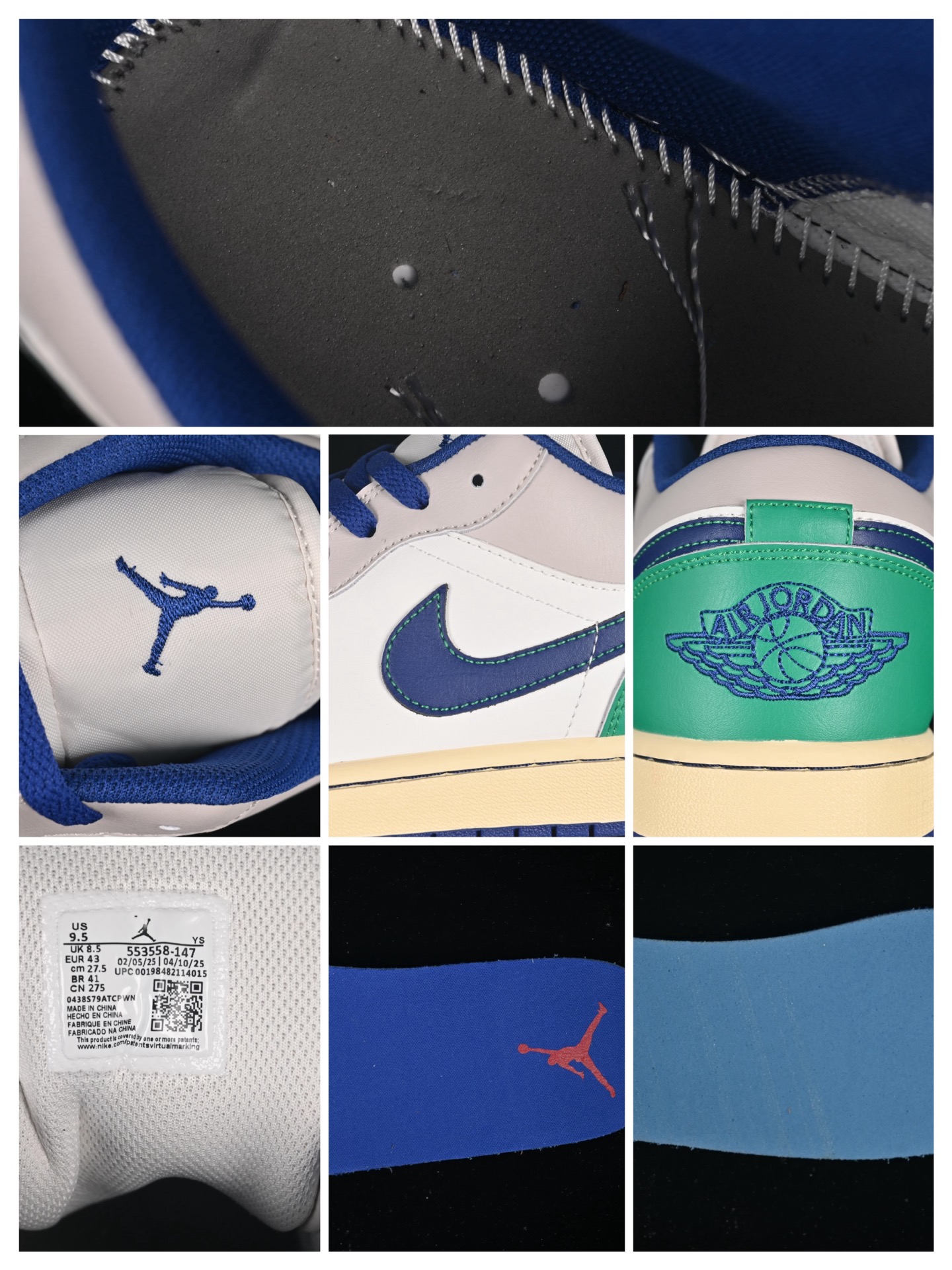 💰200公司级💰240纯原
Air Jordan 1 Low AJ1 乔1蓝绿拼色 低帮文化休闲板鞋 553558-147
尺码:36 36.5 37.5 38 38.5 39 40 40.5 41 42 42.5 43 44 44.5 45 46 99C3
