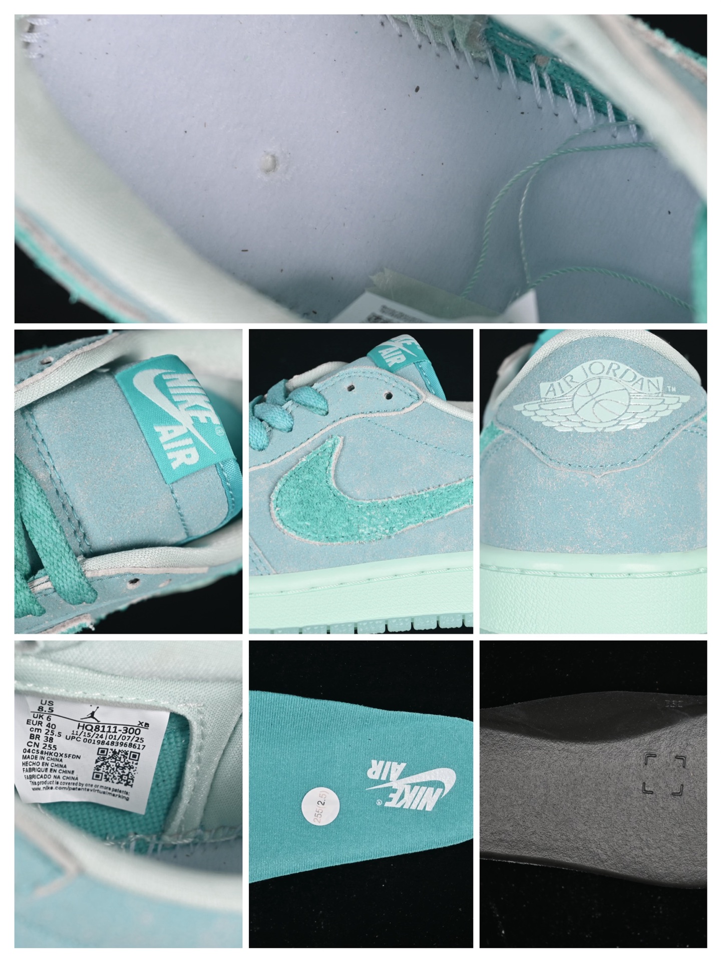 💰240纯原💰280顶级
Air Jordan 1 Low "Washed Teal" AJ1 乔1水洗青釉 低帮文化休闲板鞋 HQ8111-300
#配色在经典鞋型上进行精致演绎,融入现代元素,采用清凉容柔和的水洗青釉配色,再加上高热度的低帮廓形,想必在夏日会有很大的吸引力。
尺码:36 36.5 37.5 38 38.5 39 40 40.5 41 42 42.5 43 44 44.5 45 46 47.5 LTD4