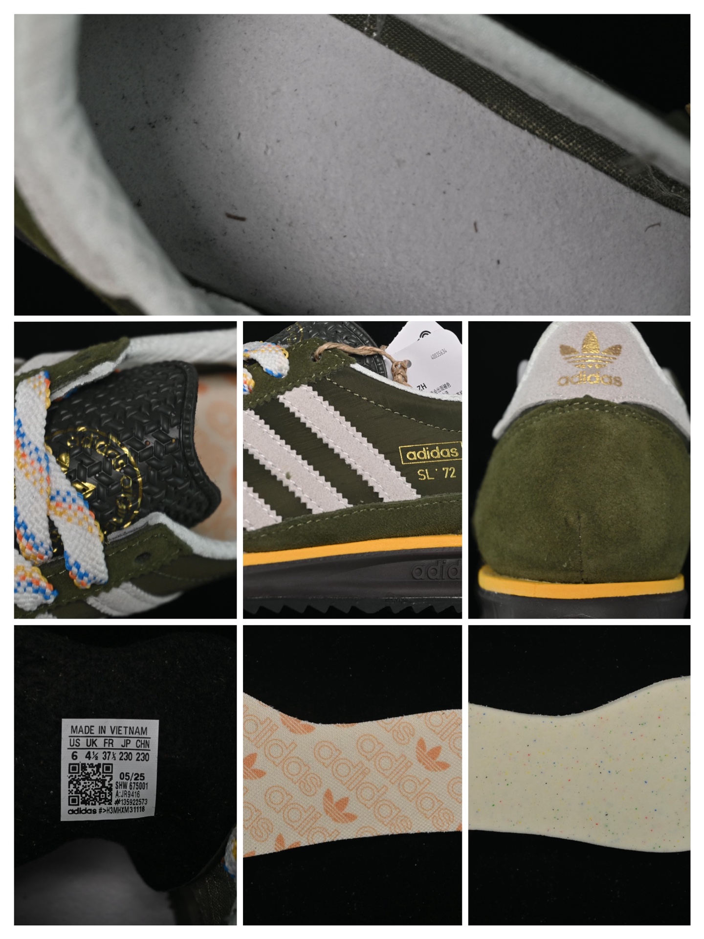 💰190纯原
 Adidas Originals SL 72 JR9416 阿迪经典复古慢跑鞋
尺码：36 36.5 37 38 38.5 39 40 40.5 41 42 42.5 43 44 44.5 45 G.C3