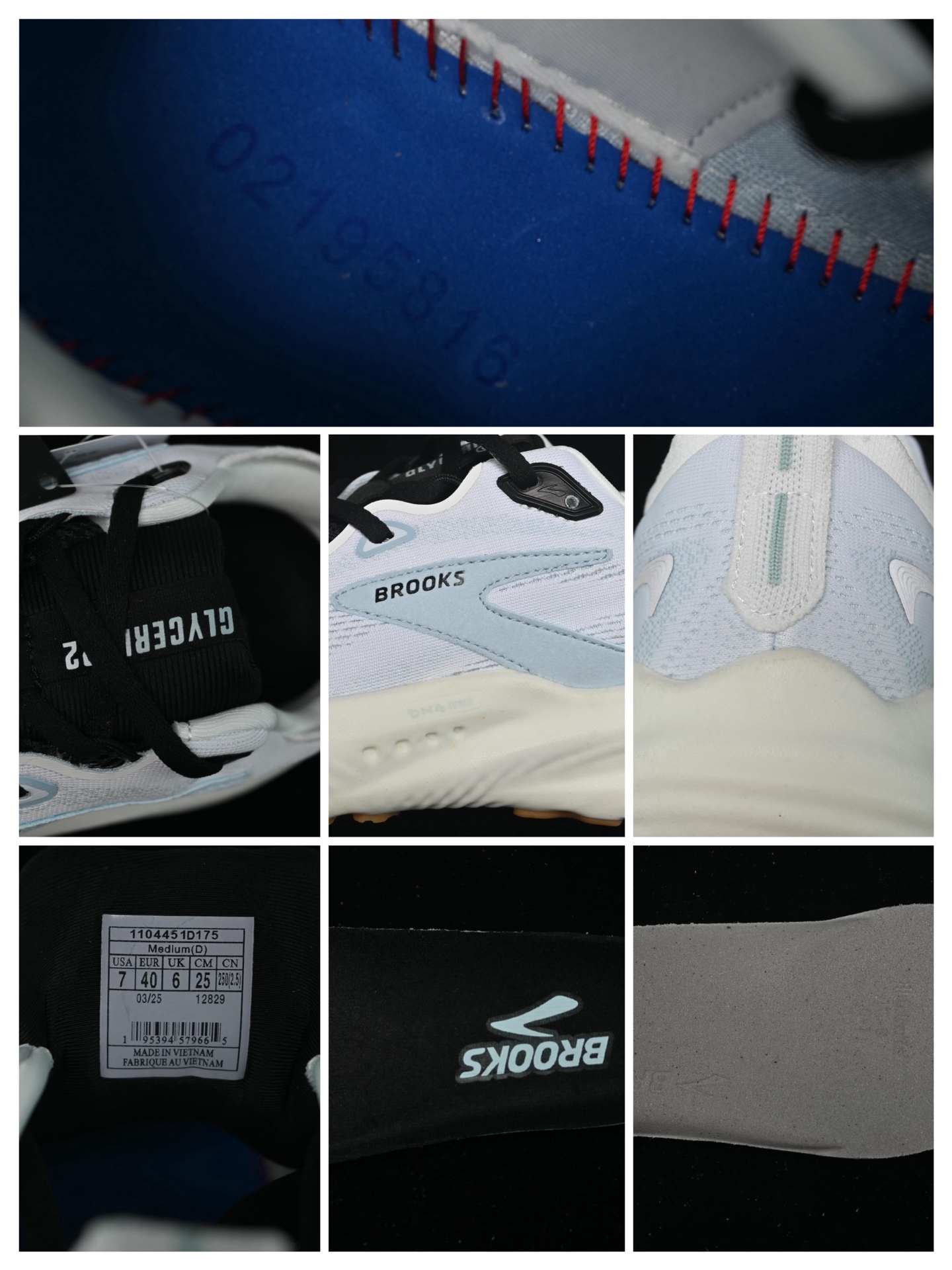 💰240纯原
 Brooks Glycerin 22 布鲁克斯 缓震马拉松氮气慢跑鞋 1104451D175
尺码：36 36.5 37 38 38.5 39 40 40.5 41 42 42.5 43 44 44.5 45 G.D4