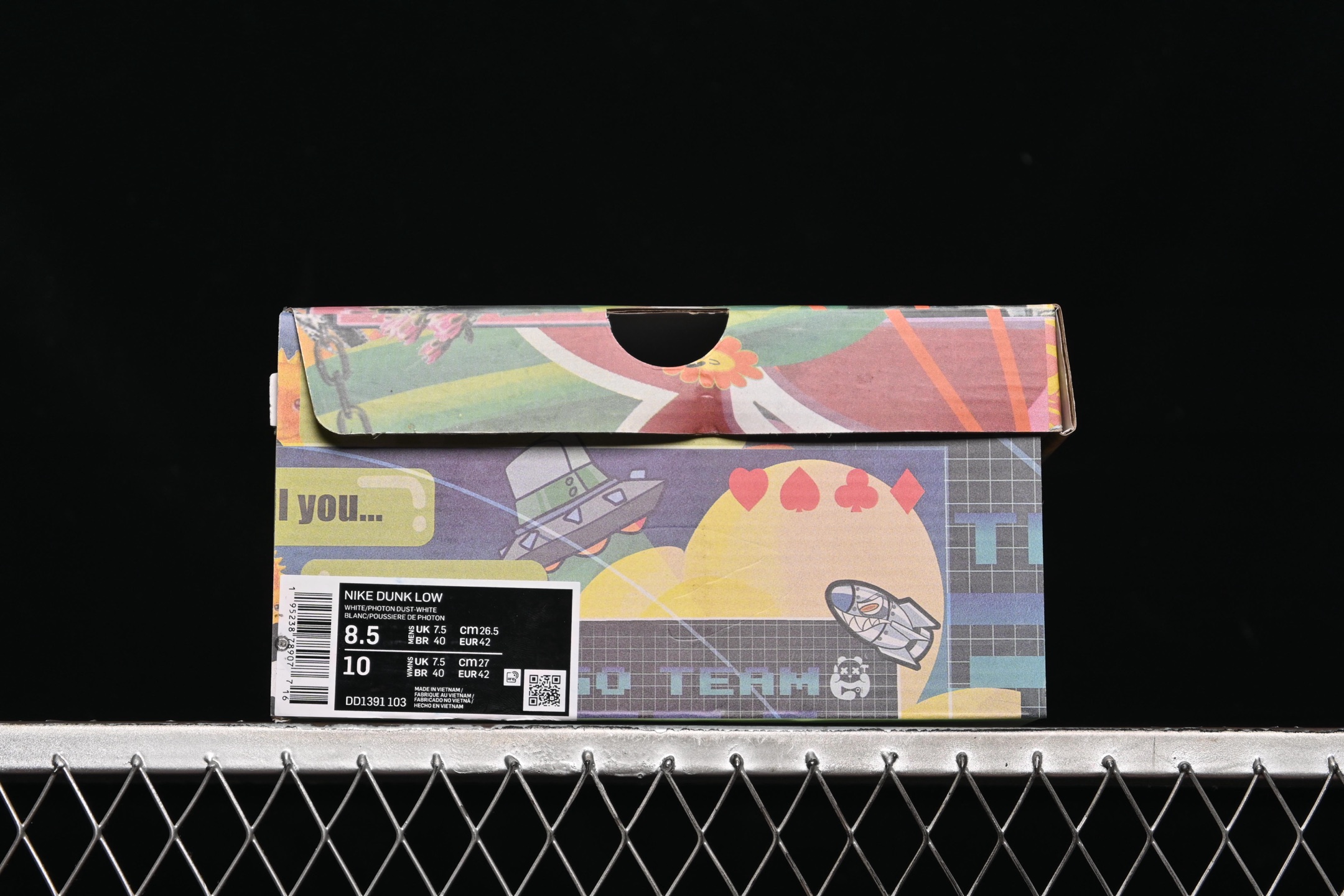  Nike SB Dunk Low 白灰 绑带 低帮休闲板鞋 DD1391-100
尺码：39 40 