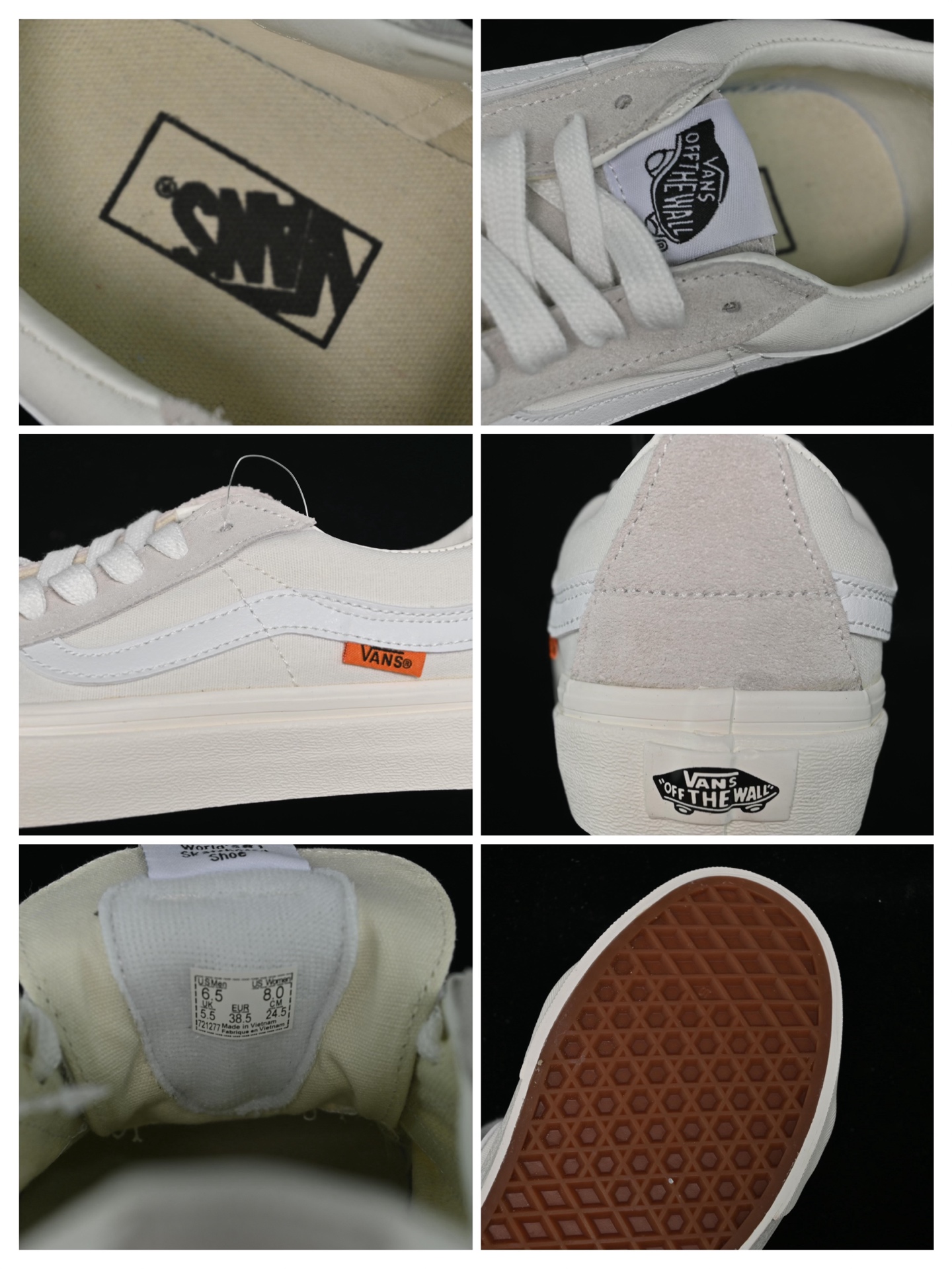 💰150纯原
 Vans Sk8-Low 万斯白色防滑休闲滑板鞋 VN0A4UUK2V4
#工艺：硫化1:1（重量1:1、真标、原钢印、材质标、鞋型标、合格证）
尺码：35 36 36.5 37 38 38.5 39 40 40.5 41 42 42.5 43 44 M.C3