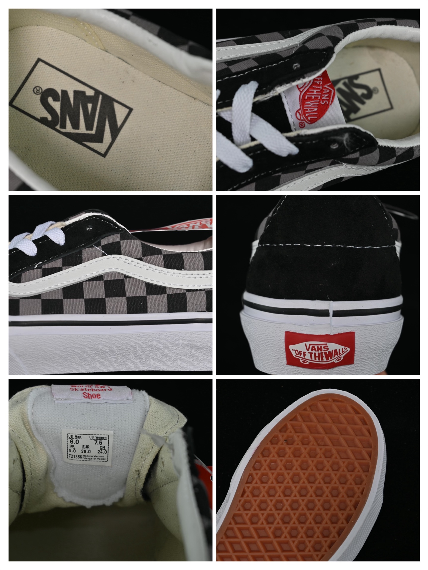 💰150纯原
 Vans Sk8-Low 万斯棋盘格防滑休闲滑板鞋 VN0006GYBLK
#工艺：硫化1:1（重量1:1、真标、原钢印、材质标、鞋型标、合格证）
尺码：35 36 36.5 37 38 38.5 39 40 40.5 41 42 42.5 43 44 M.C3