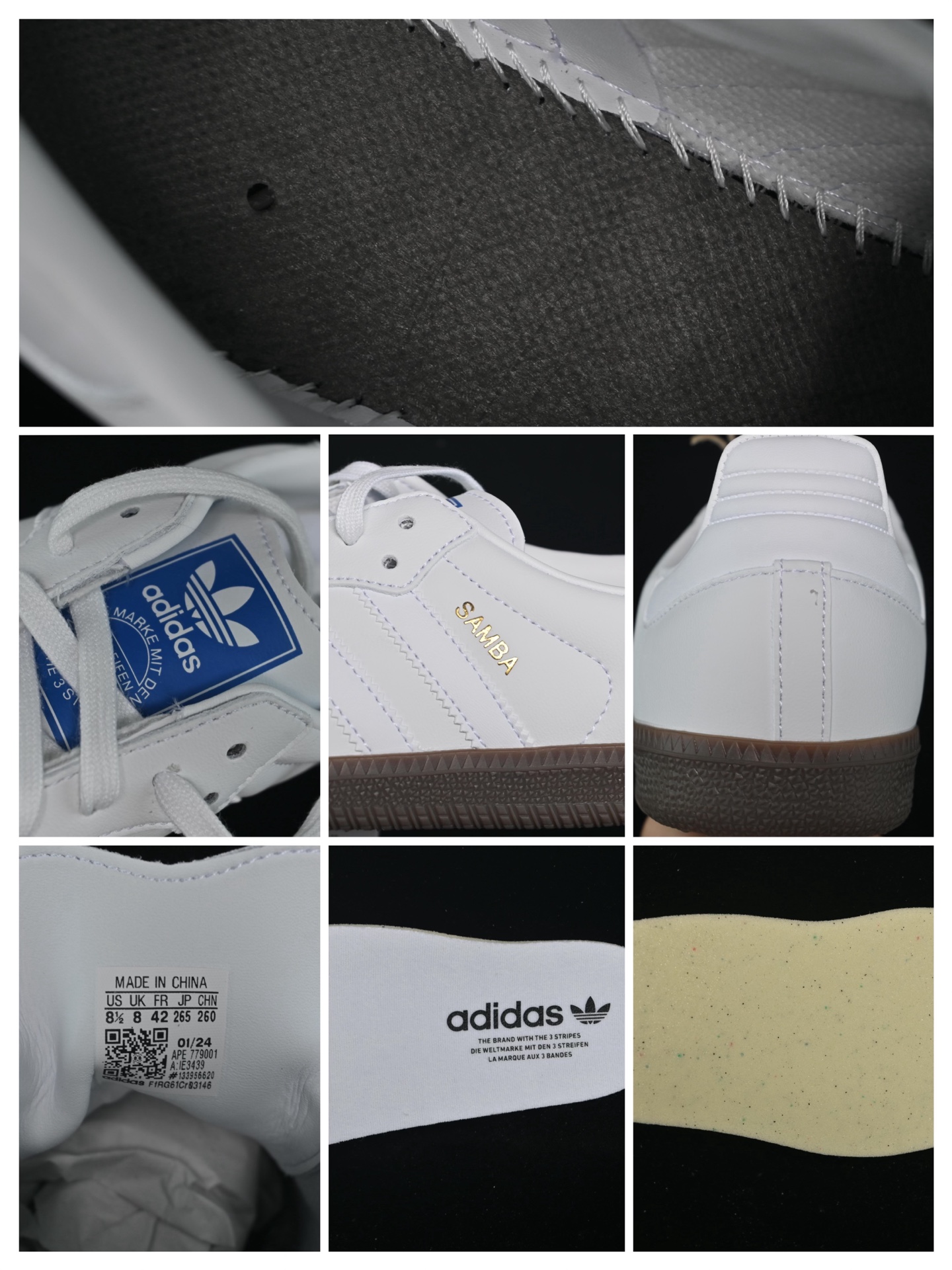  Adidas Samba OG IE3439 阿迪三叶草休闲板鞋
尺码：35 36 36.5 37 
