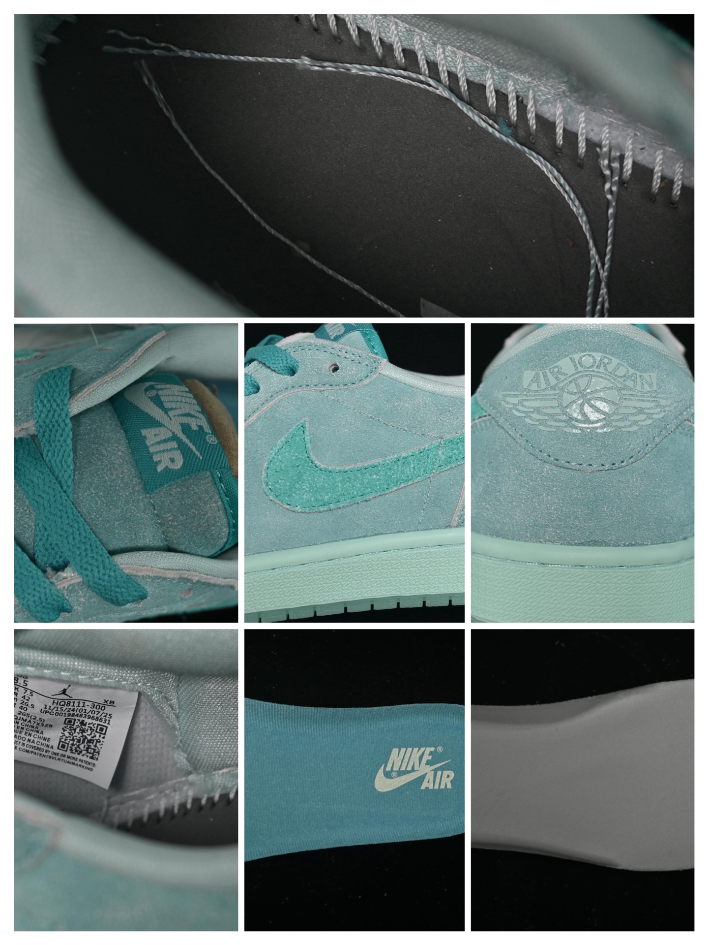 💰160真标💰200公司级💰240纯原
Air Jordan 1 Low "Washed Teal" AJ1 乔1水洗青釉 低帮文化休闲板鞋 HQ8111-300
#配色在经典鞋型上进行精致演绎,融入现代元素,采用清凉容柔和的水洗青釉配色,再加上高热度的低帮廓形,想必在夏日会有很大的吸引力。
尺码:36 36.5 37.5 38 38.5 39 40 40.5 41 42 42.5 43 44 44.5 45 46 ZZC3