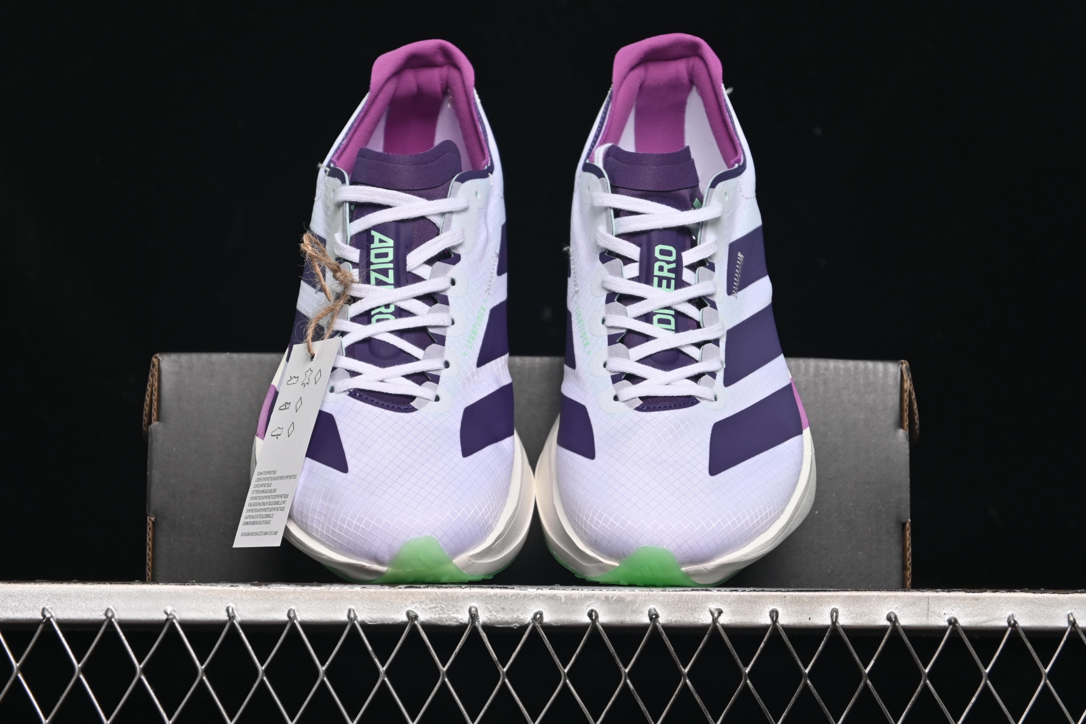 💰240纯原
Adidas Adizero Adios 4 M JR1656 阿迪透气轻盈低帮跑步鞋
尺码：36 36.5 37 38 38.5 39 40 40.5 41 42 42.5 43 44 44.5 45 46 7+C3
